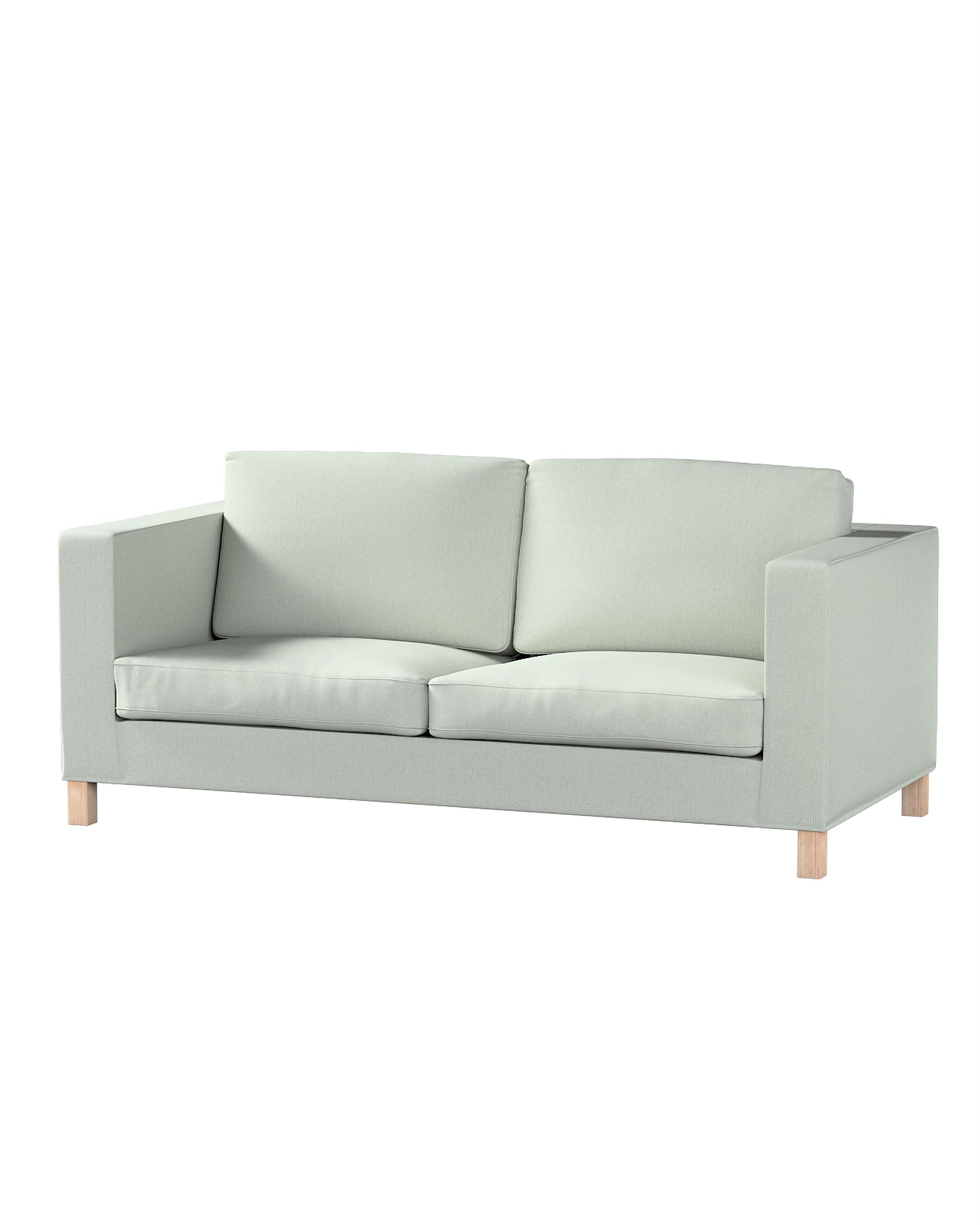 Bezug für Karlanda Schlafsofa, kurz Farbe blau Stoff strukturiert