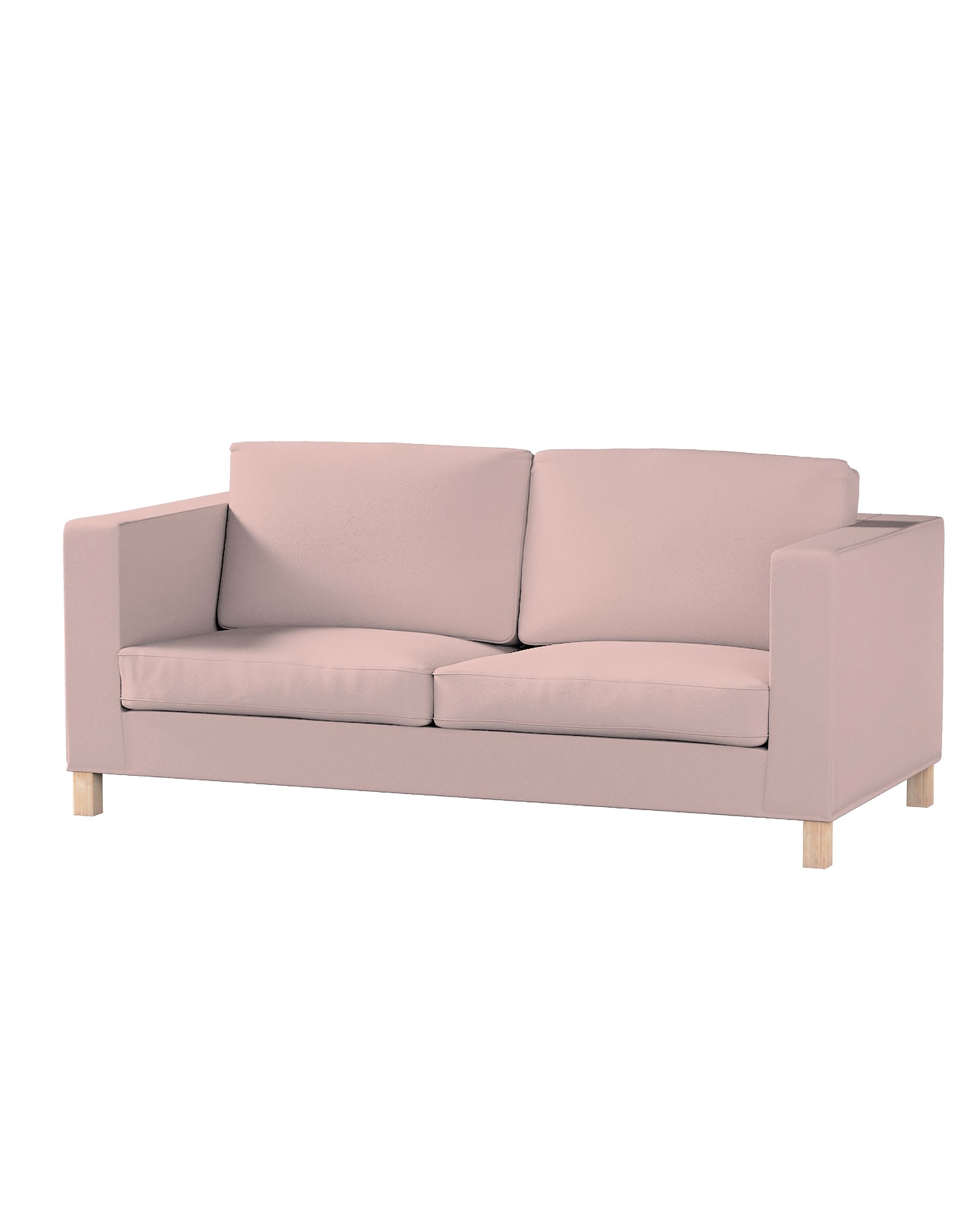 Bezug für Karlanda Schlafsofa, kurz Farbe rosa Stoff strukturiert
