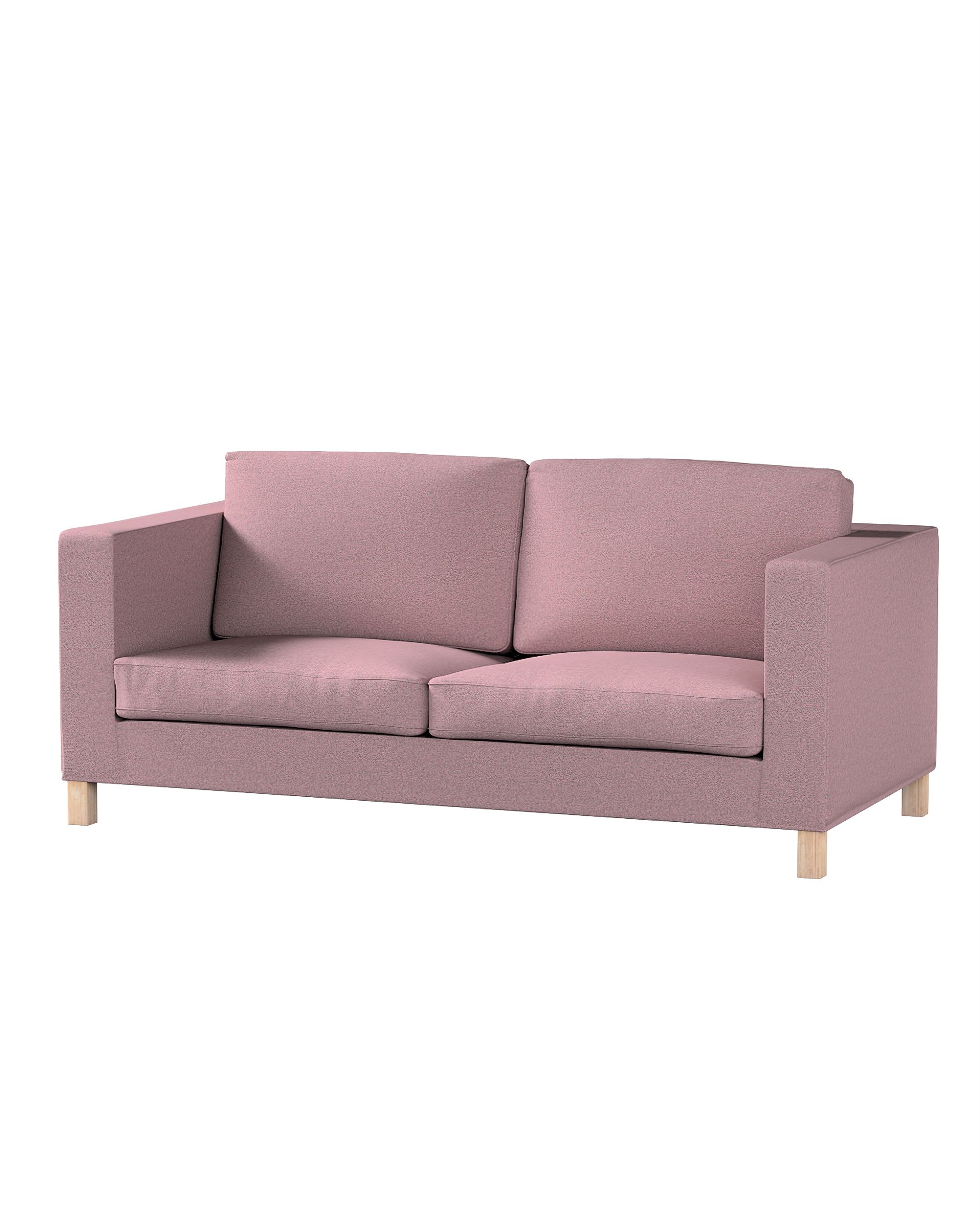 Bezug für Karlanda Schlafsofa, kurz Farbe rosa Stoff strukturiert