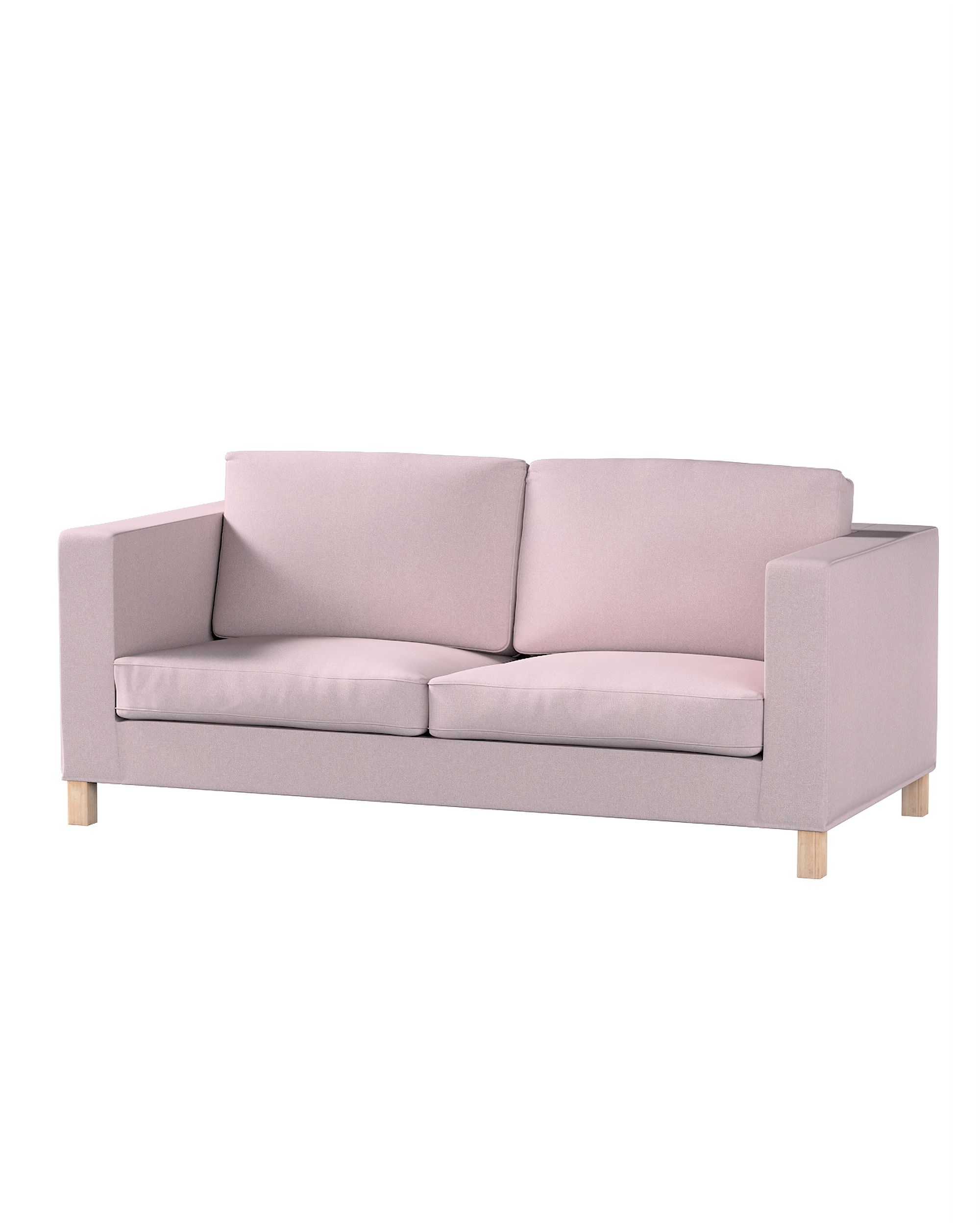 Bezug für Karlanda Schlafsofa, kurz Farbe rosa Stoff strukturiert