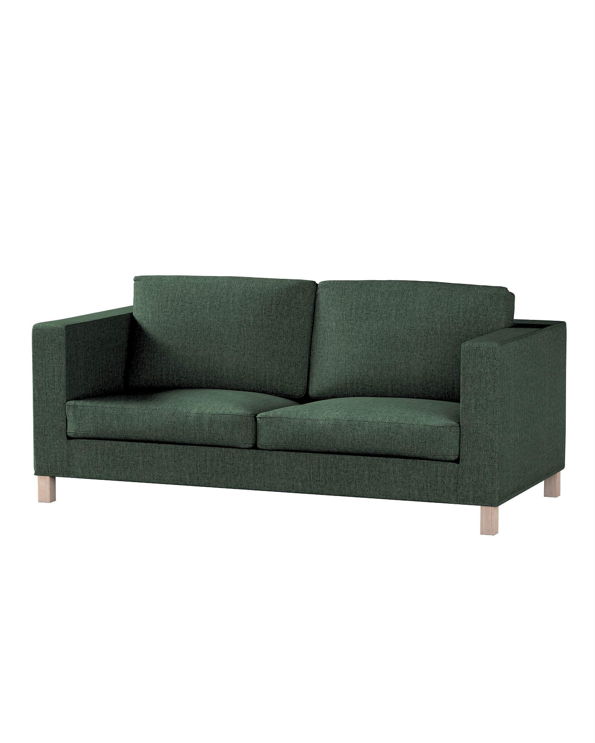 Bezug für Karlanda Schlafsofa, kurz Farbe grün Stoff strukturiert