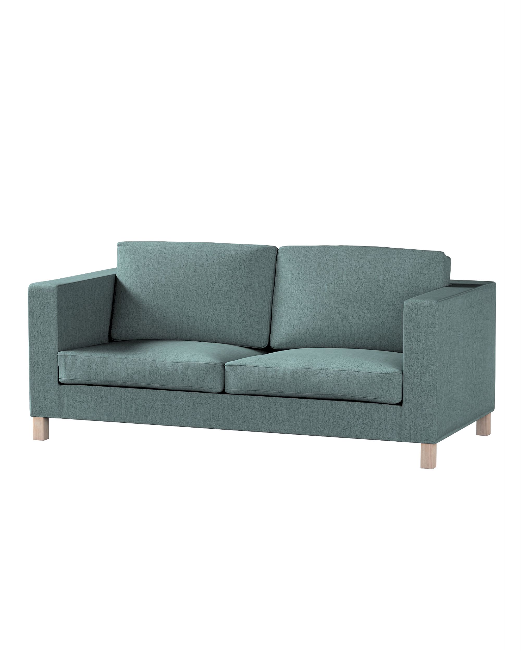 Bezug für Karlanda Schlafsofa, kurz Farbe blau Stoff strukturiert