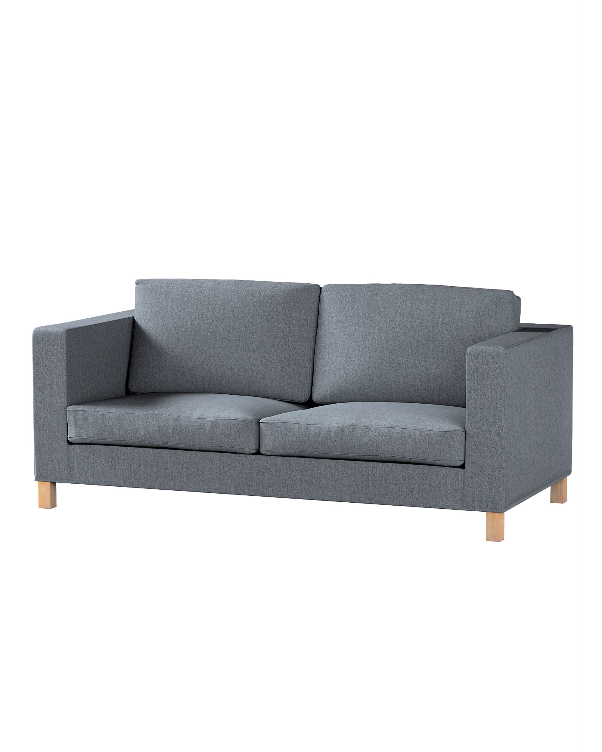 Bezug für Karlanda Schlafsofa, kurz Farbe grau Stoff strukturiert