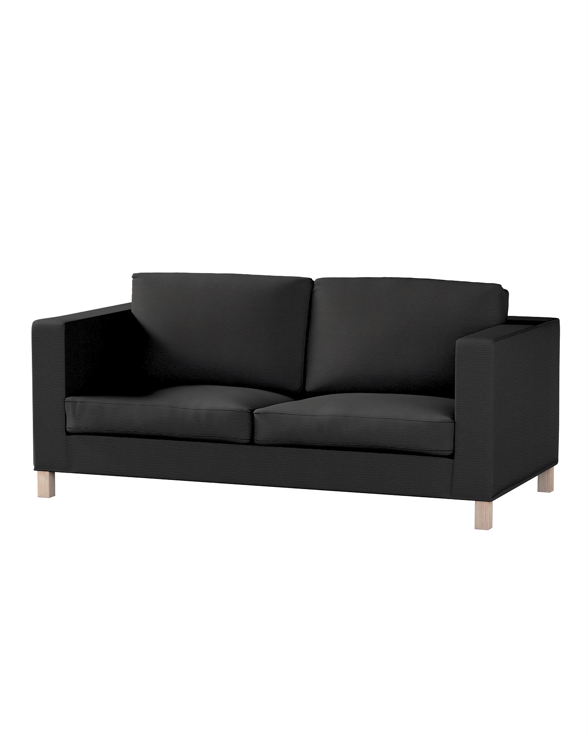 Bezug für Karlanda Schlafsofa, kurz Farbe schwarz Stoff strukturiert