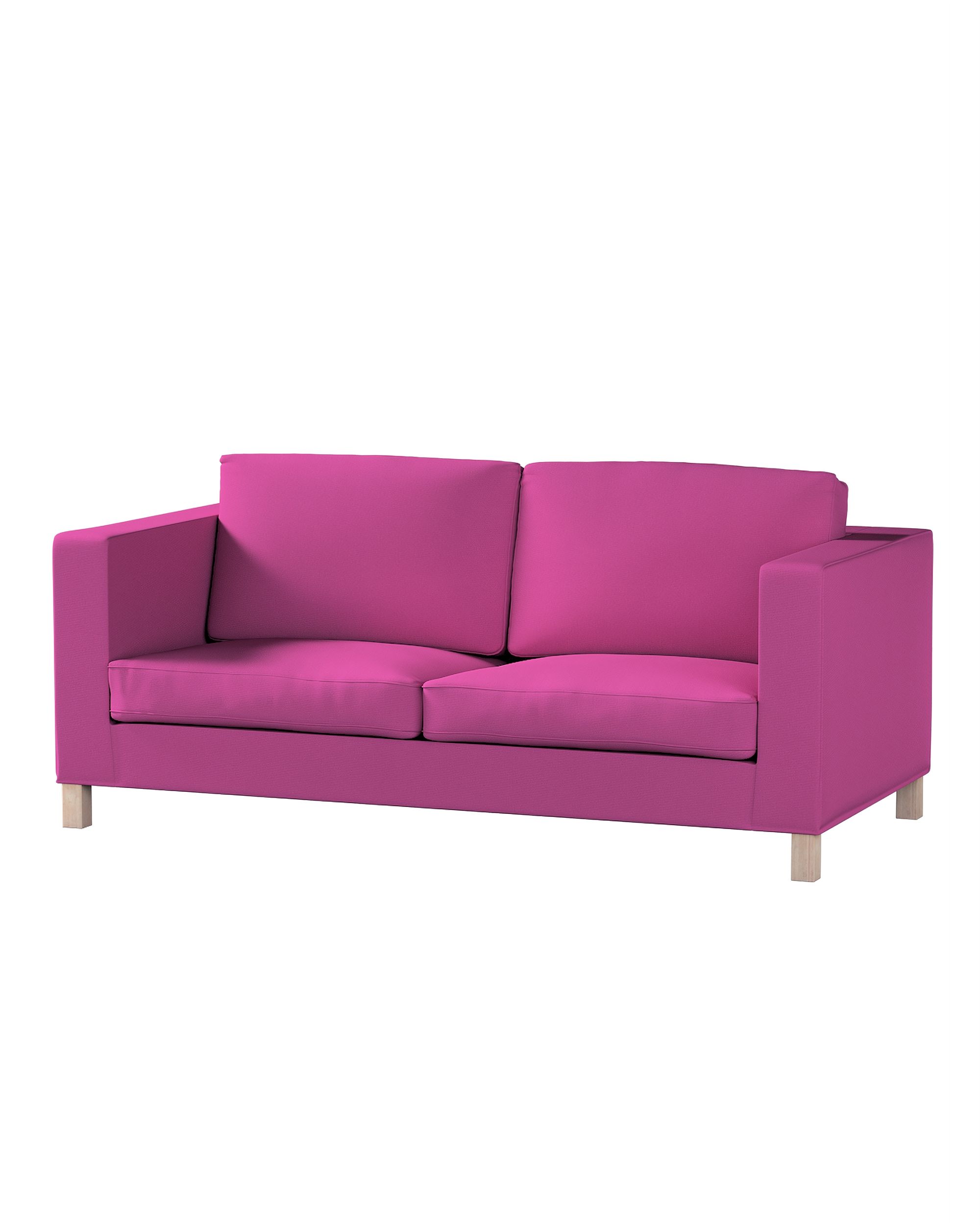 Bezug für Karlanda Schlafsofa, kurz Farbe rosa Stoff strukturiert