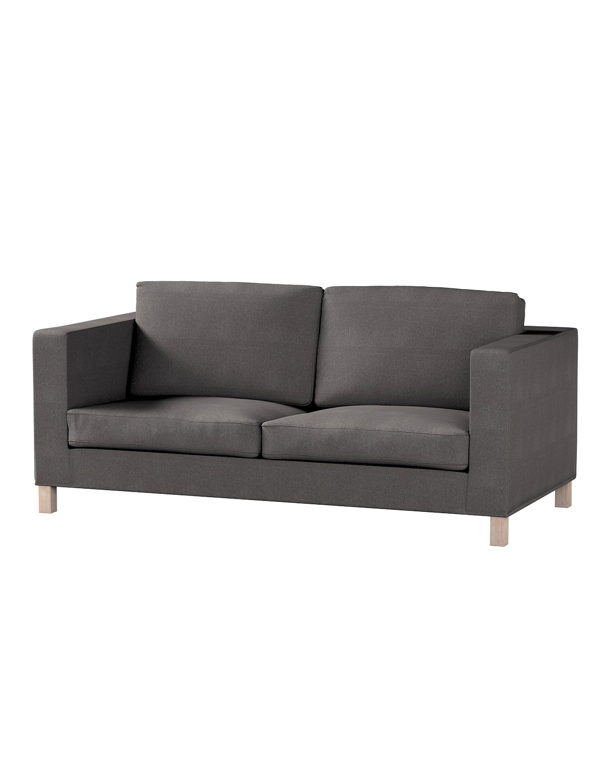 Bezug für Karlanda Schlafsofa, kurz Farbe grau Stoff strukturiert