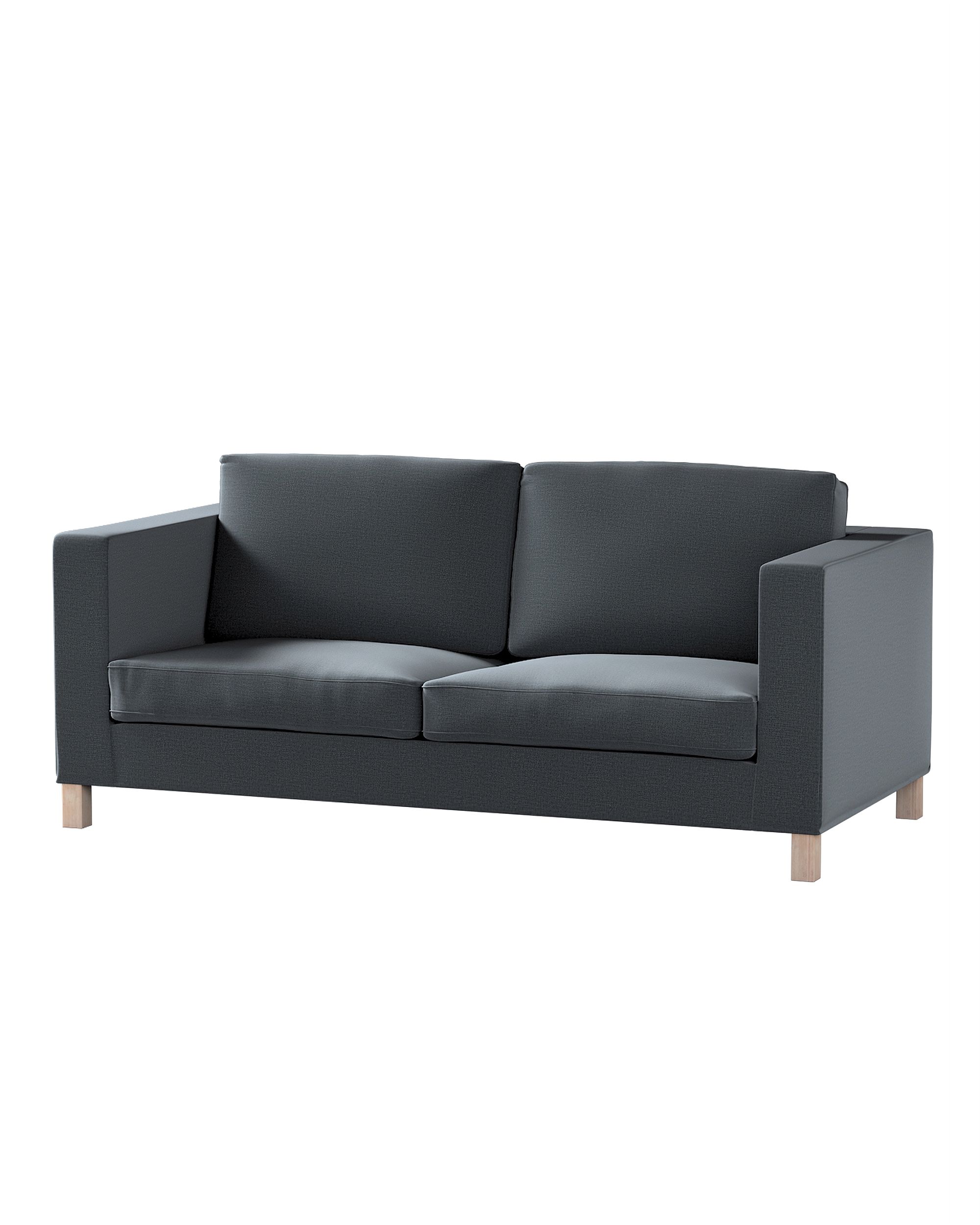 Bezug für Karlanda Schlafsofa, kurz Farbe grau Stoff samt
