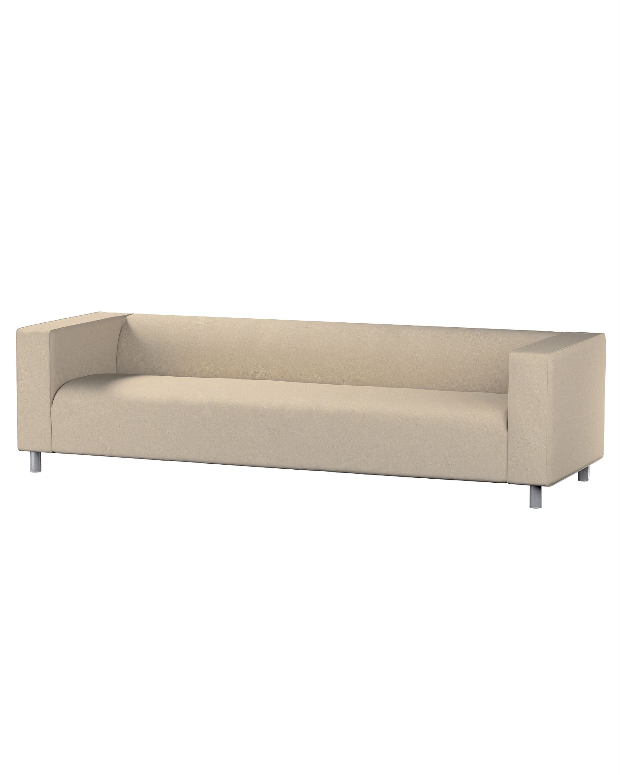 Bezug für Klippan 4-Sitzer Sofa Farbe beige Stoff strukturiert