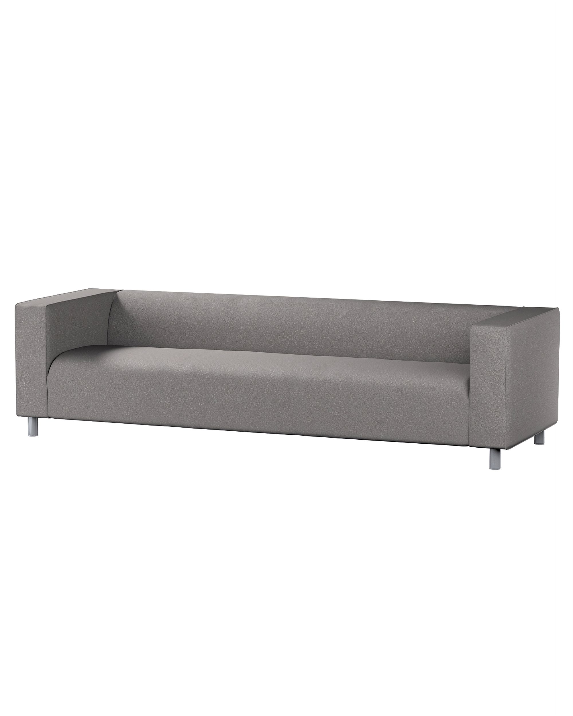 Bezug für Klippan 4-Sitzer Sofa Farbe grau Stoff strukturiert