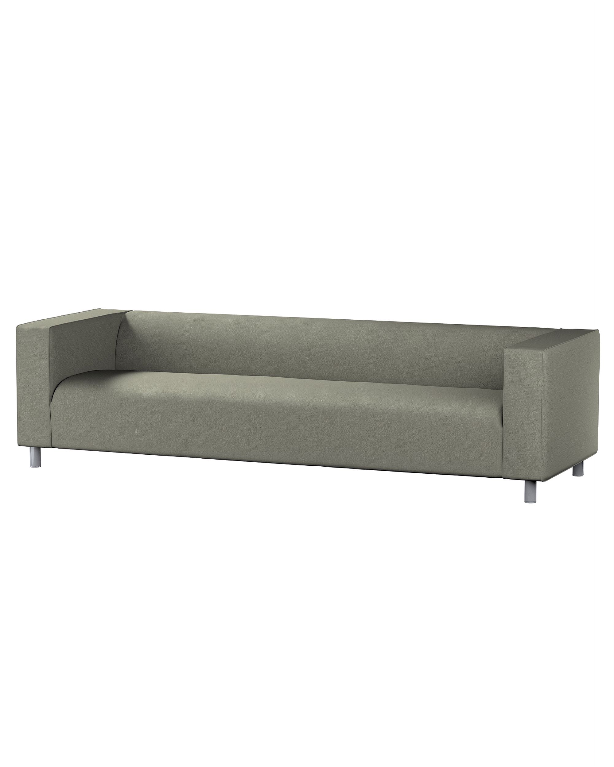 Bezug für Klippan 4-Sitzer Sofa Farbe grau Stoff strukturiert