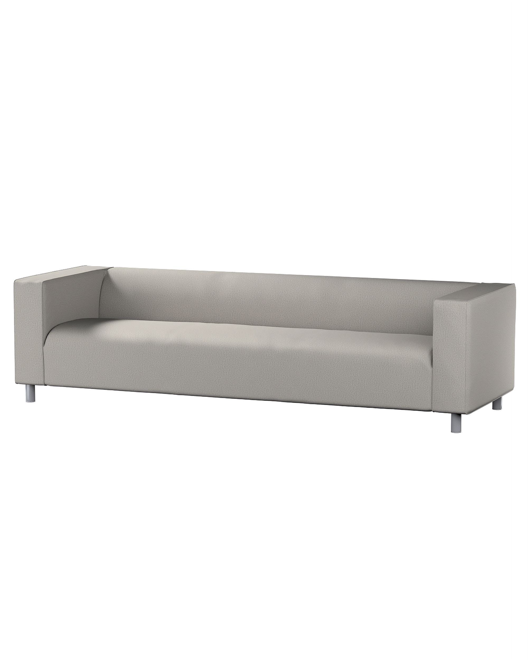 Bezug für Klippan 4-Sitzer Sofa Farbe grau Stoff strukturiert