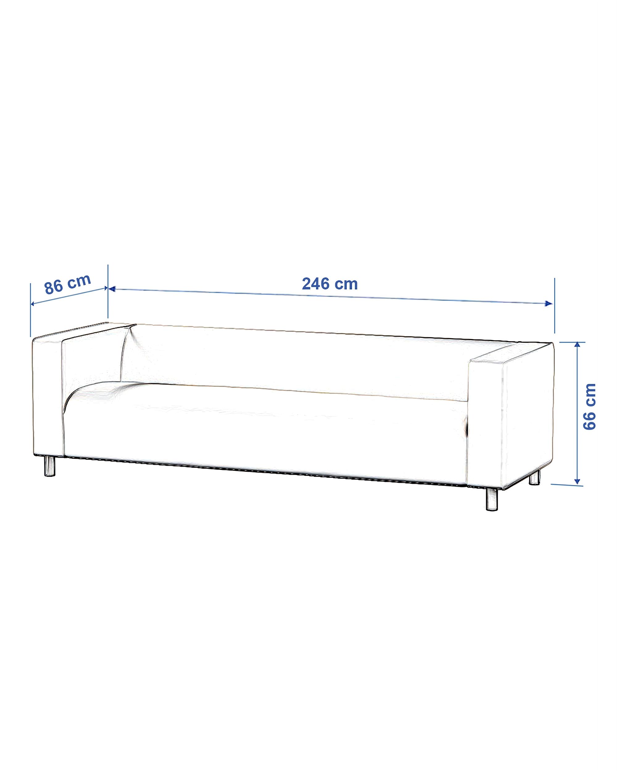 Bezug für Klippan 4-Sitzer Sofa Farbe beige