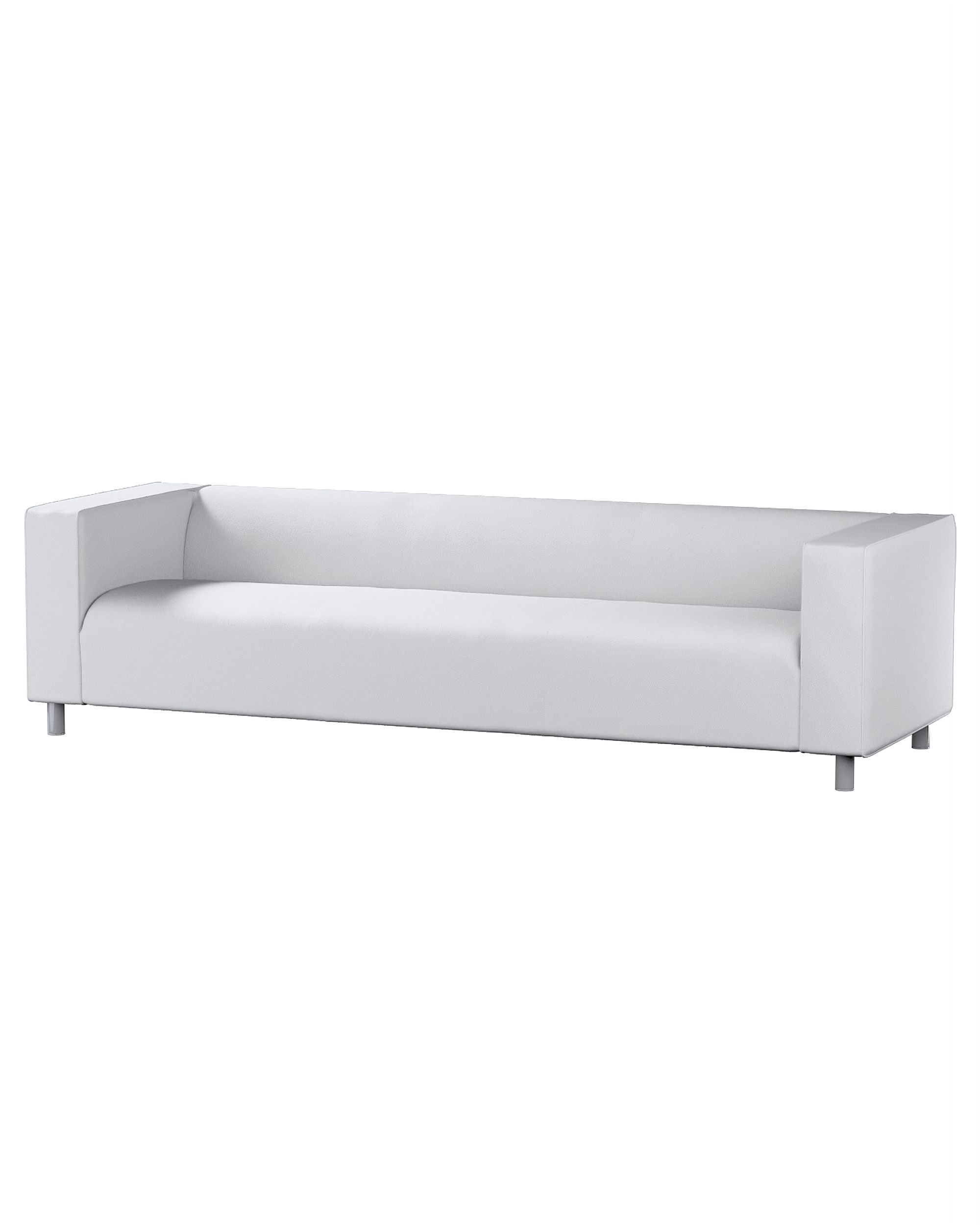 Bezug für Klippan 4-Sitzer Sofa Farbe weiß Stoff strukturiert