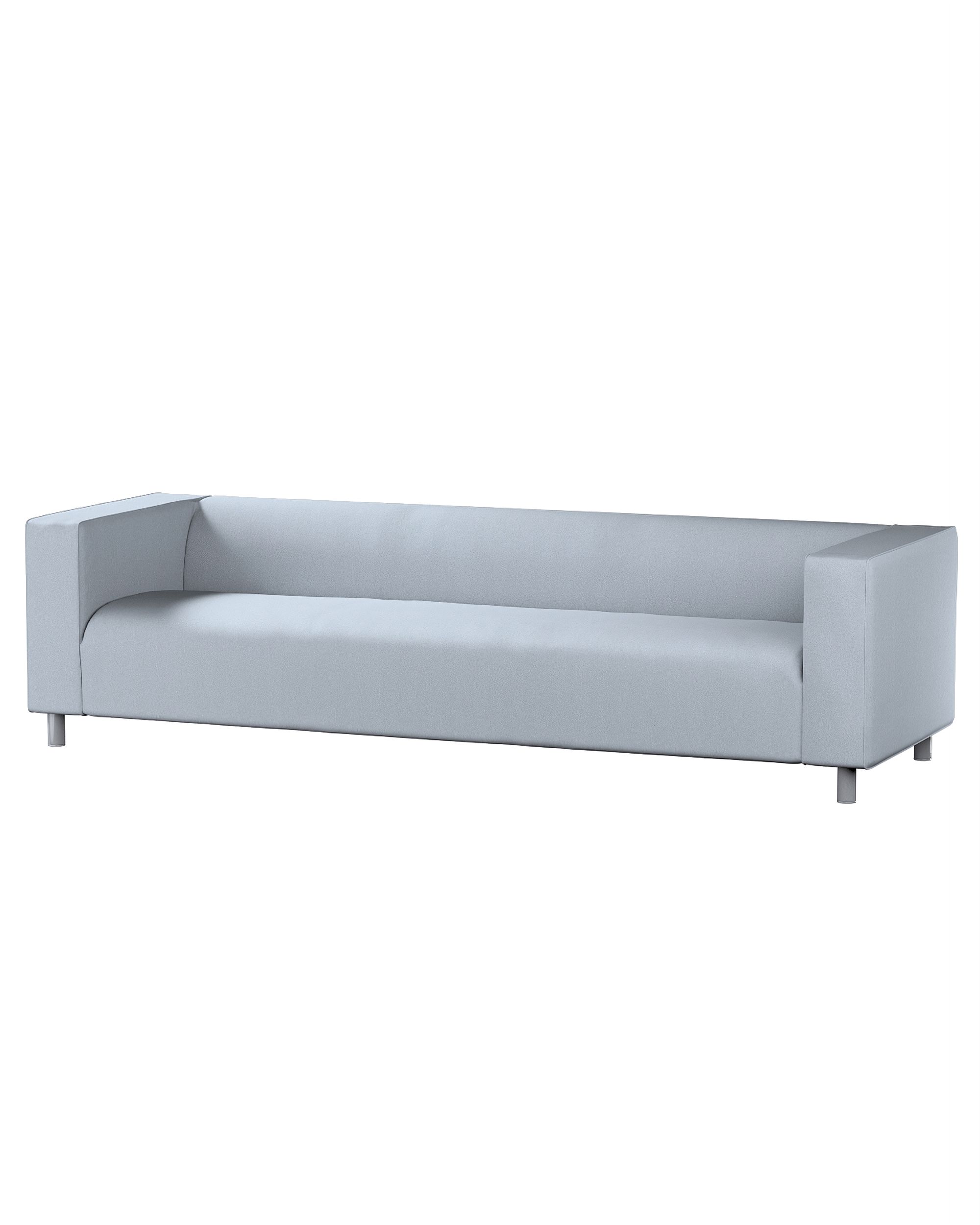 Bezug für Klippan 4-Sitzer Sofa Farbe blau Stoff strukturiert