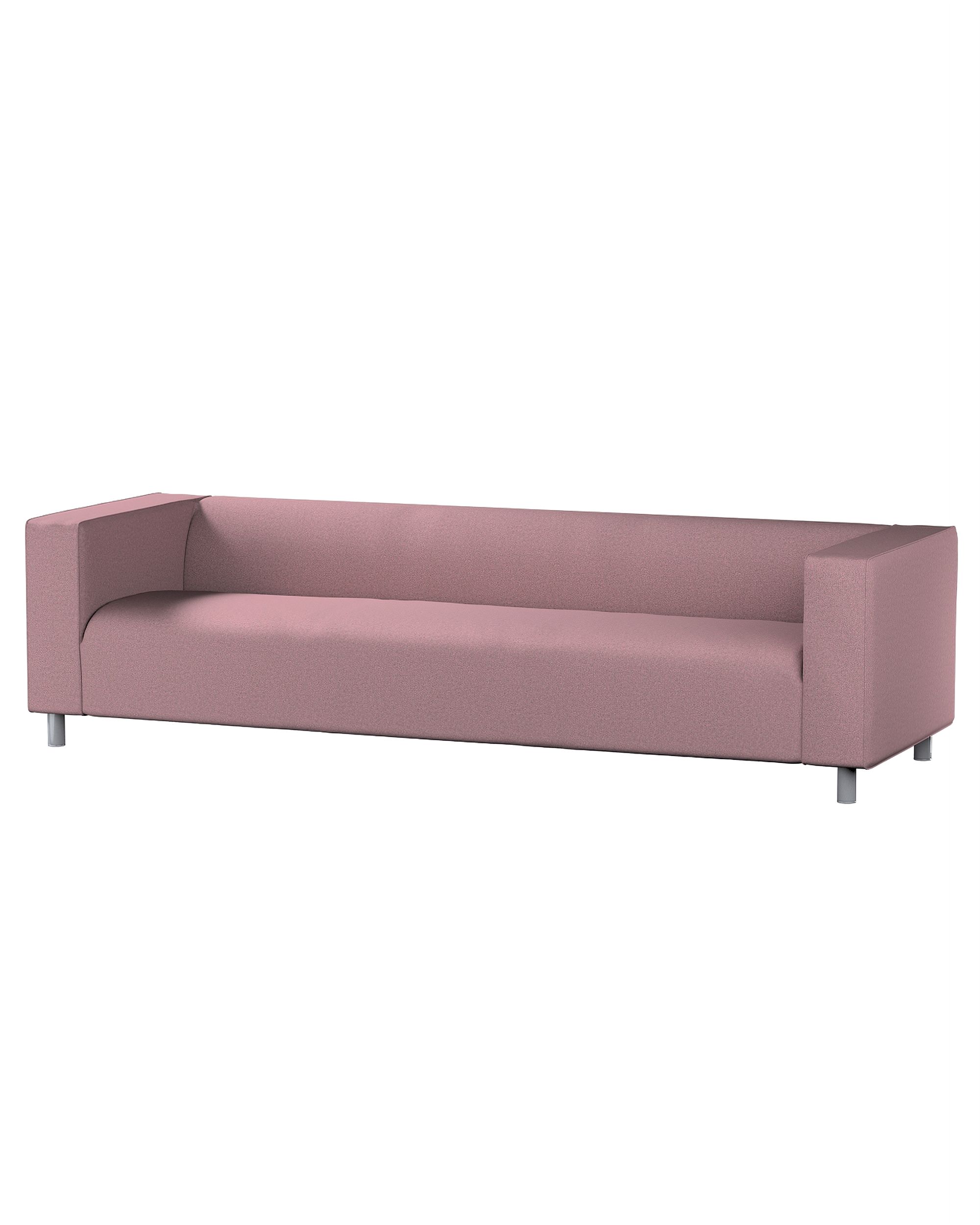 Bezug für Klippan 4-Sitzer Sofa Farbe rosa Stoff strukturiert