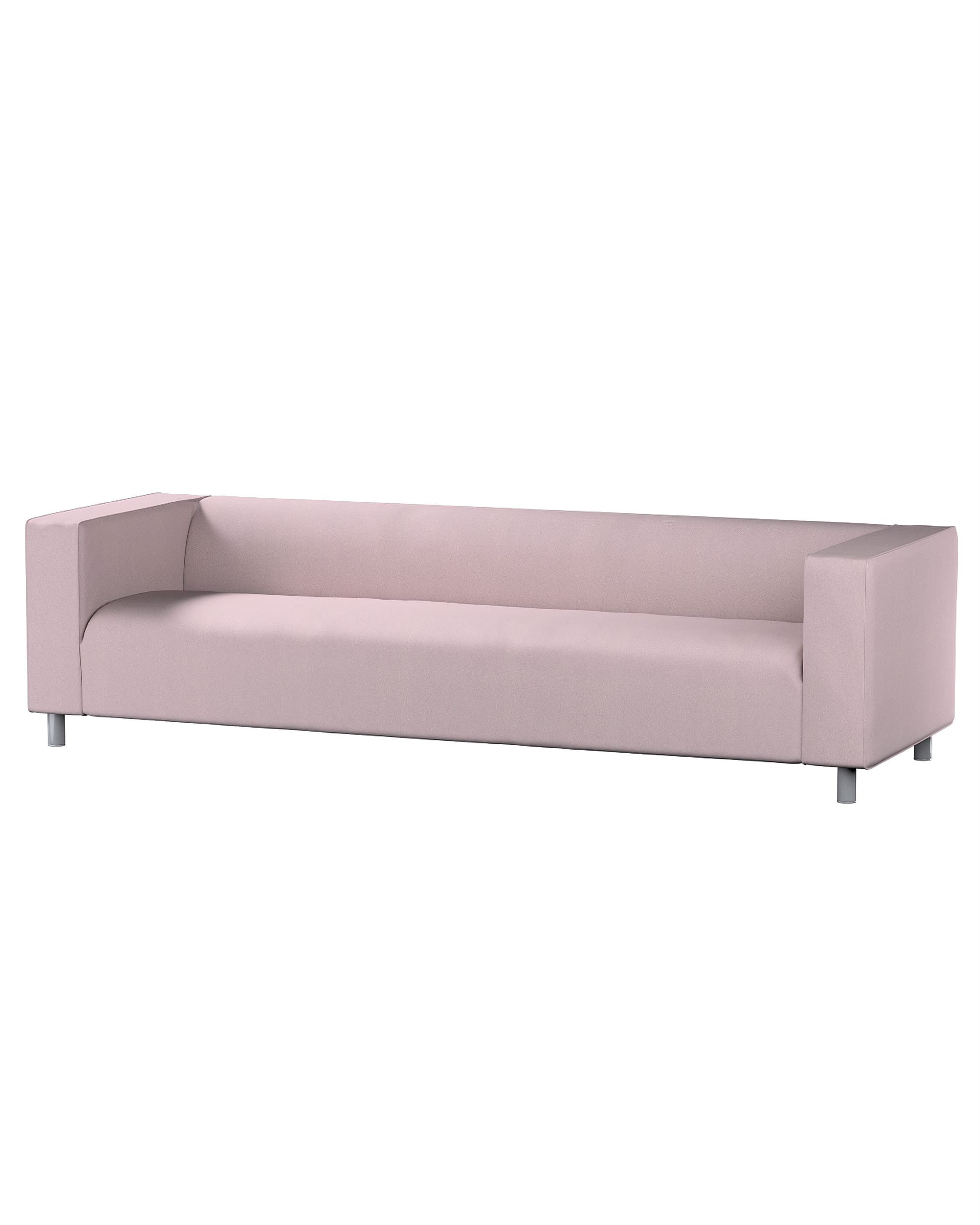 Bezug für Klippan 4-Sitzer Sofa Farbe rosa Stoff strukturiert