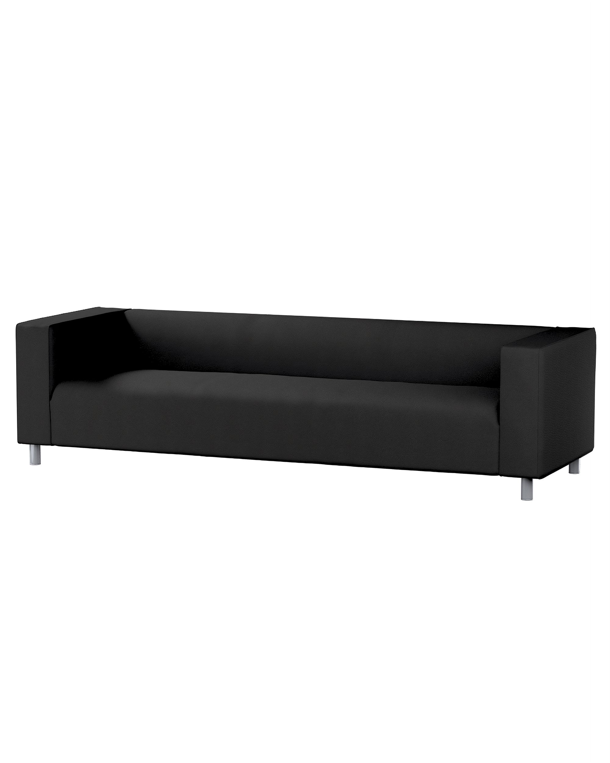 Bezug für Klippan 4-Sitzer Sofa Farbe schwarz Stoff strukturiert
