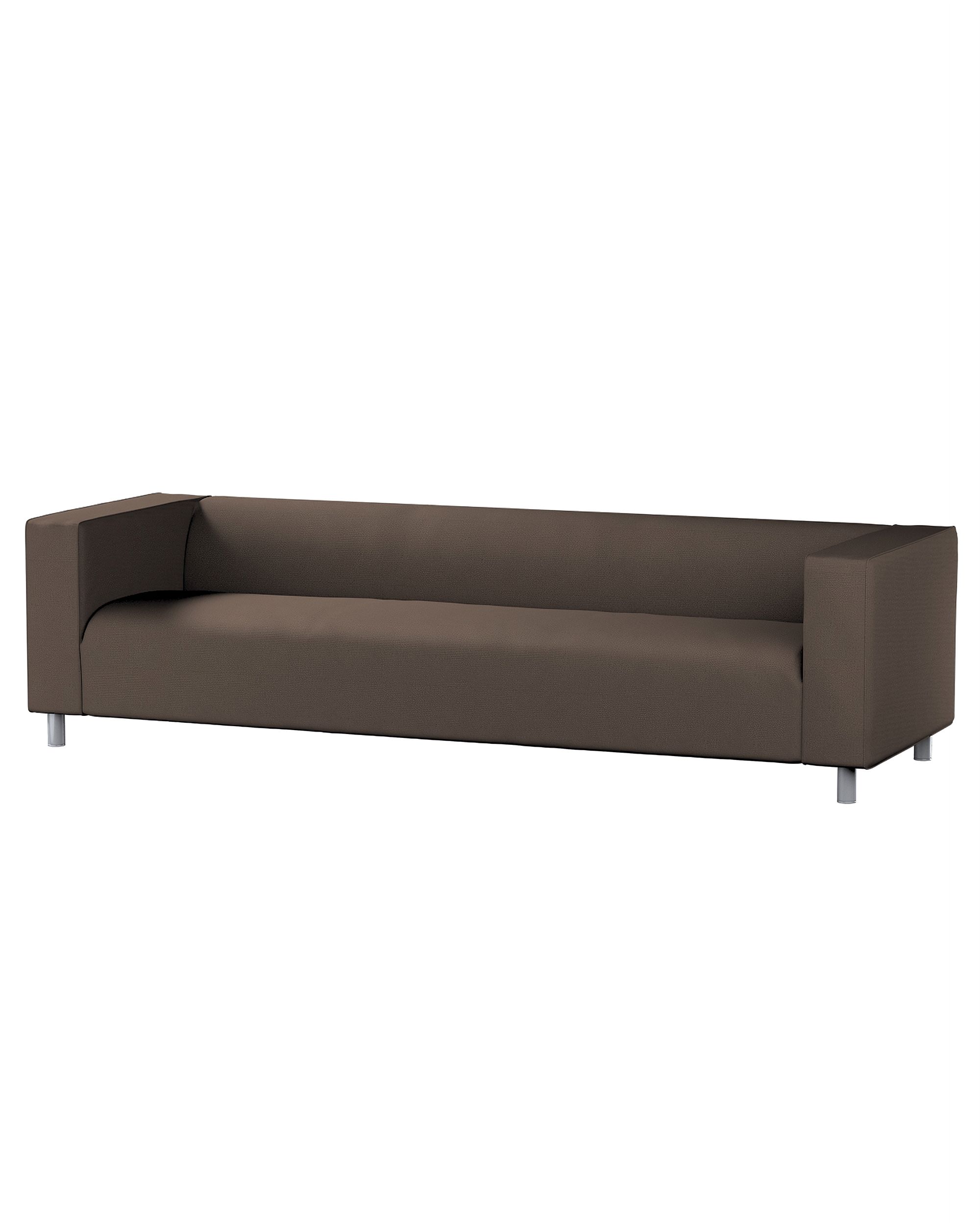 Bezug für Klippan 4-Sitzer Sofa Farbe braun Stoff strukturiert