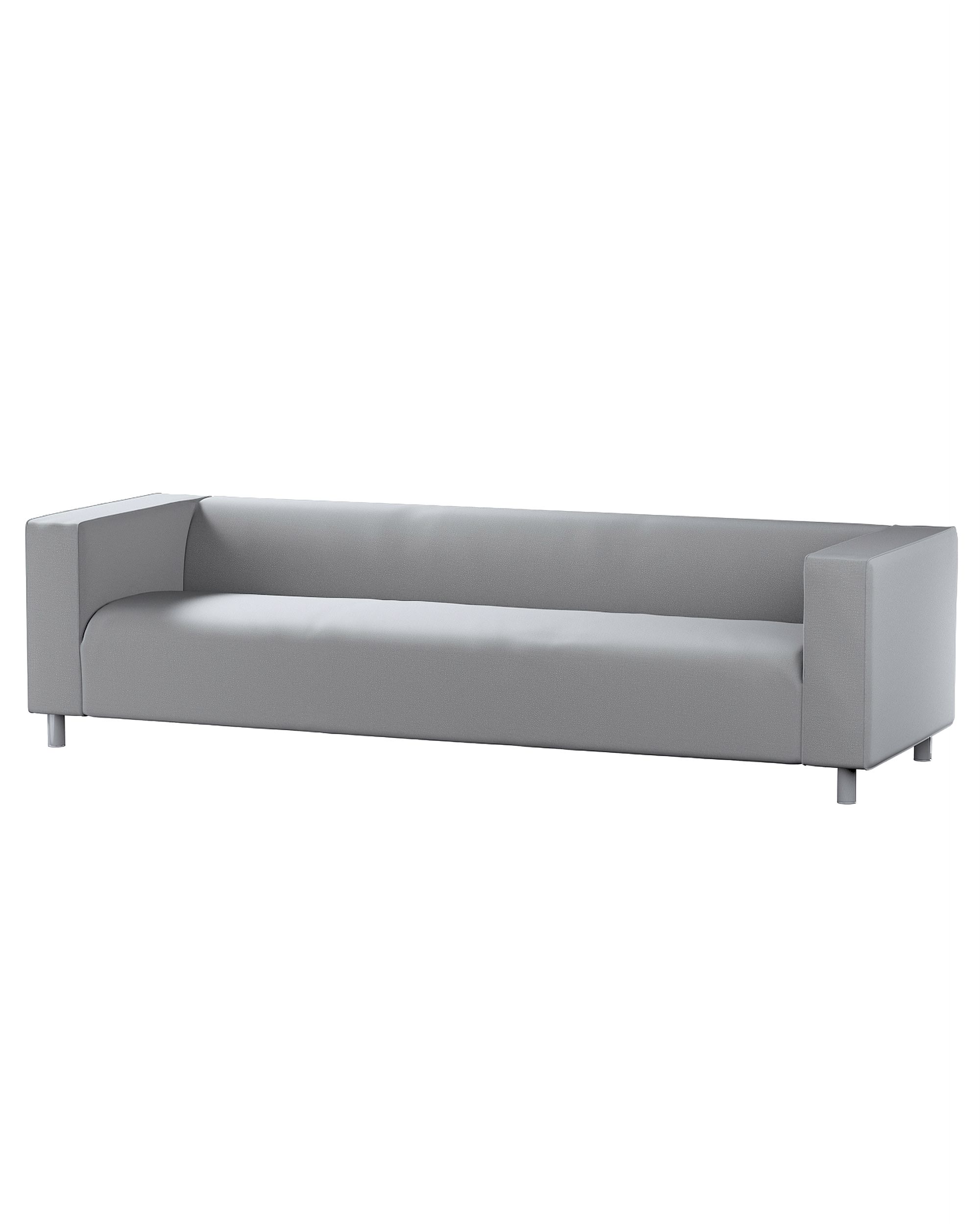 Bezug für Klippan 4-Sitzer Sofa Farbe grau Stoff samt