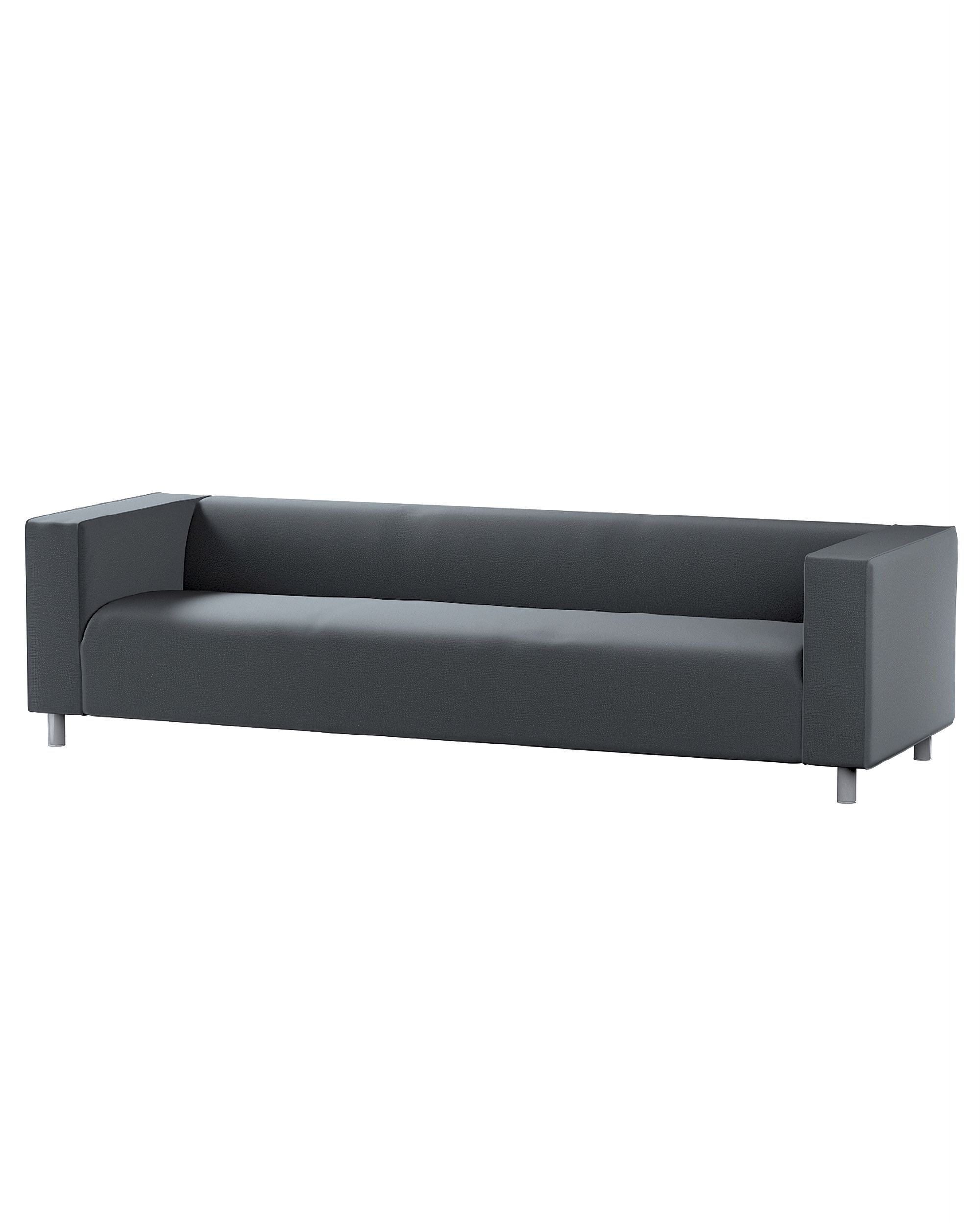 Bezug für Klippan 4-Sitzer Sofa Farbe grau Stoff samt