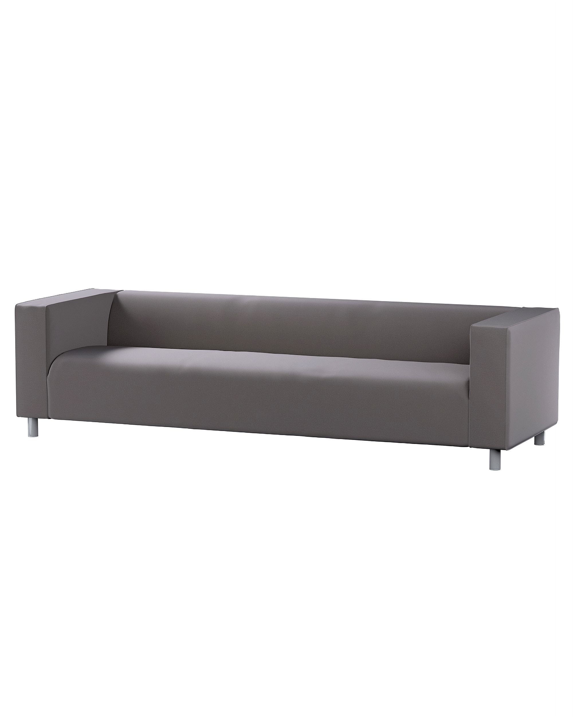 Bezug für Klippan 4-Sitzer Sofa Farbe braun Stoff samt