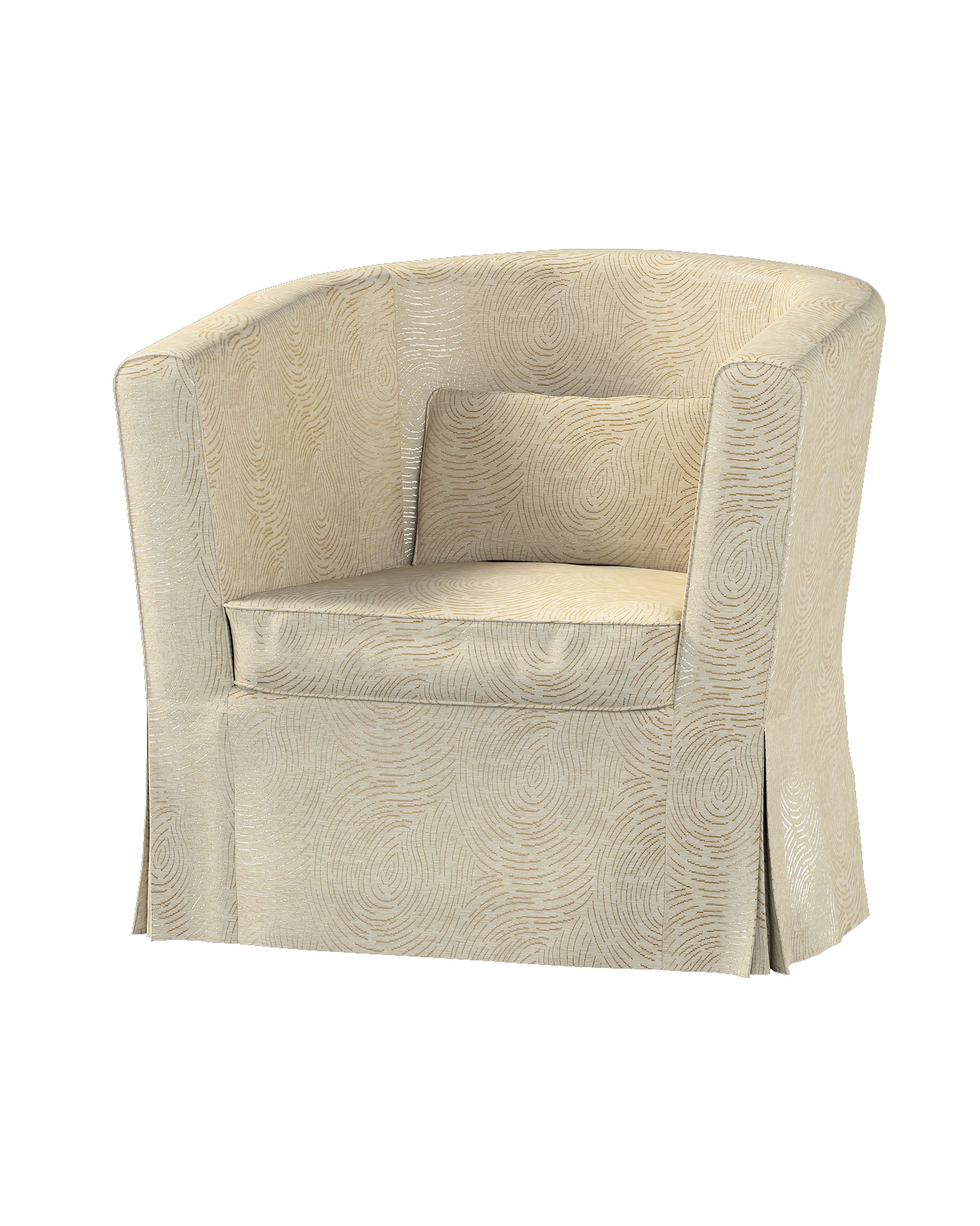 Bezug für Ektorp Tullsta Sessel Farbe beige Stoff glänzend, strukturiert, gemustert