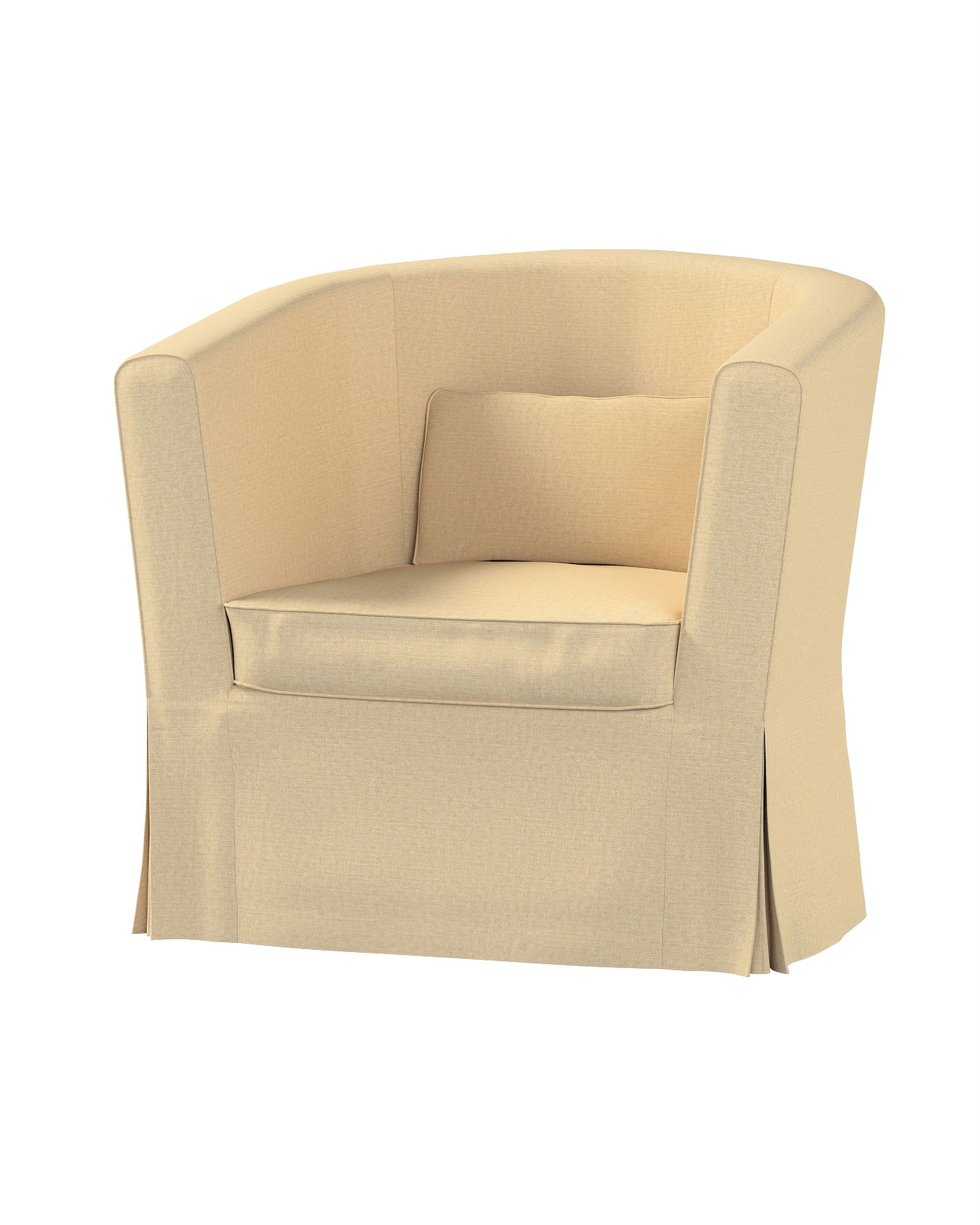 Bezug für Ektorp Tullsta Sessel Farbe beige Stoff glänzend, strukturiert