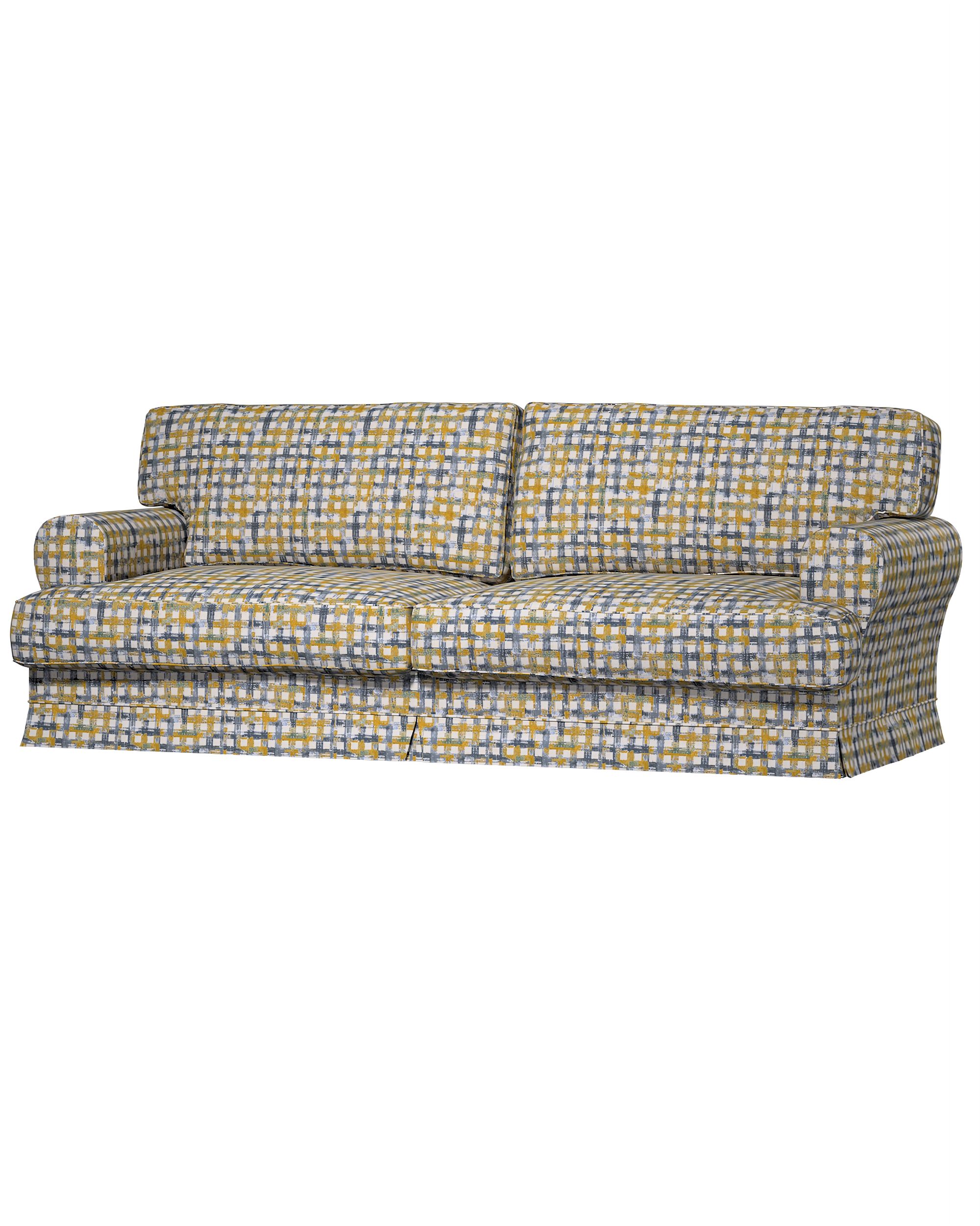 Bezug für Ekeskog Sofa nicht ausklappbar Farbe blau Stoff strukturiert, gemustert