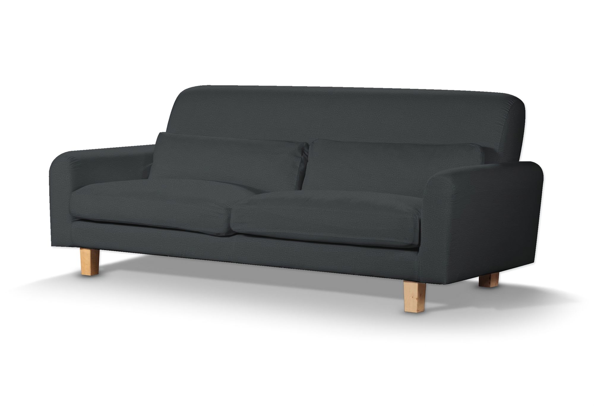 Bezug für Sofa Nikkala Farbe grau Stoff samt