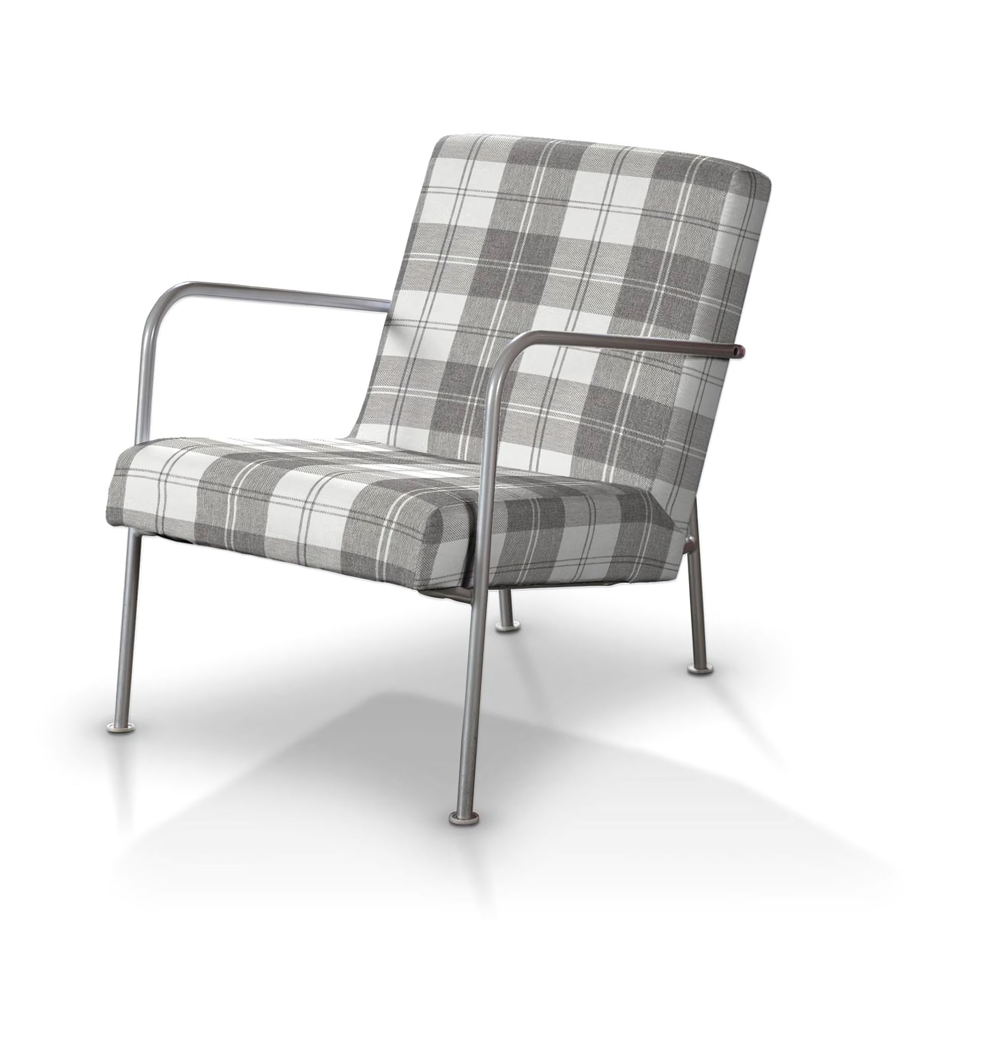 Bezug für Ikea PS Sessel Farbe grau Stoff strukturiert, gemustert