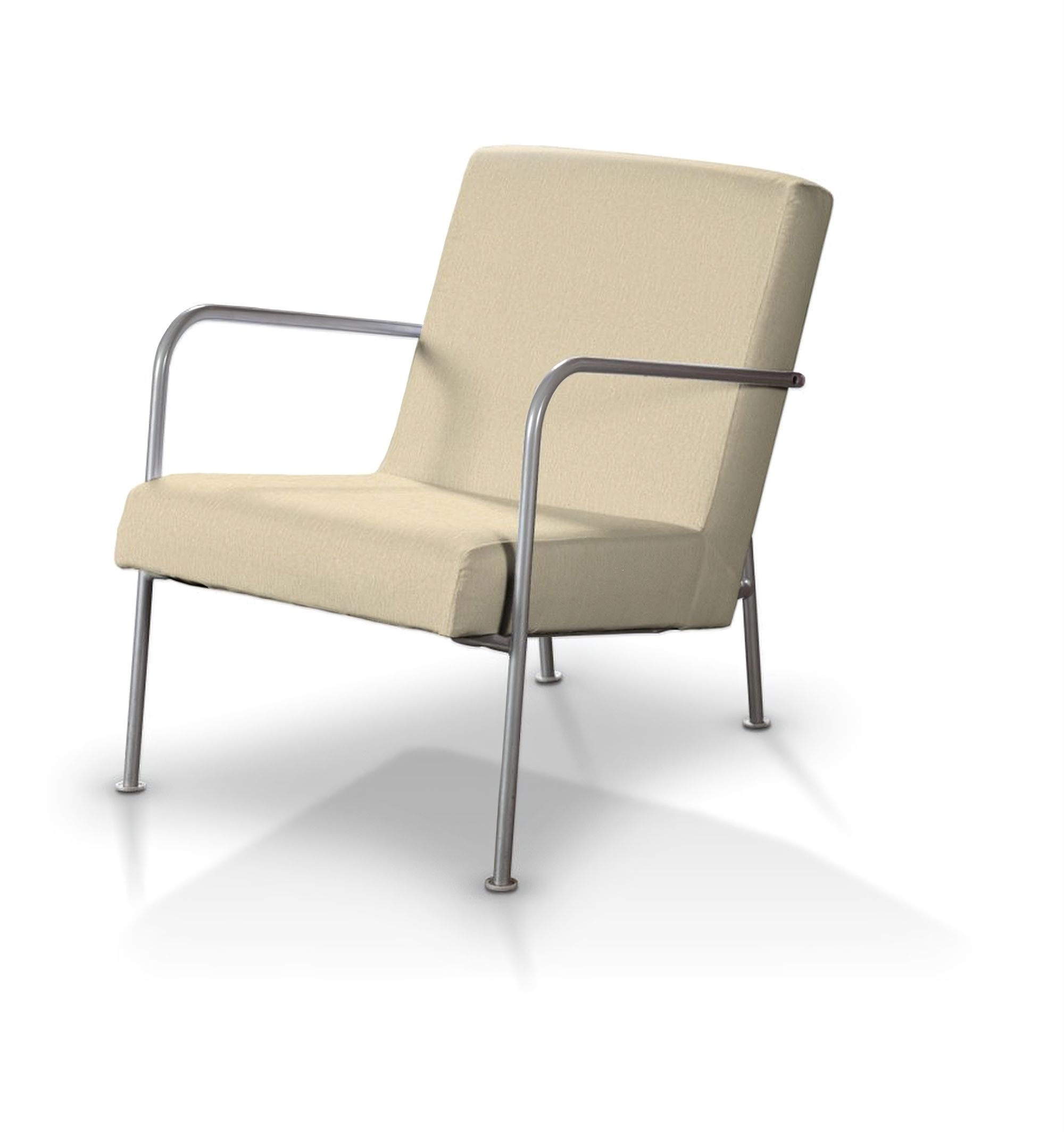 Bezug für Ikea PS Sessel Farbe creme Stoff glänzend, strukturiert