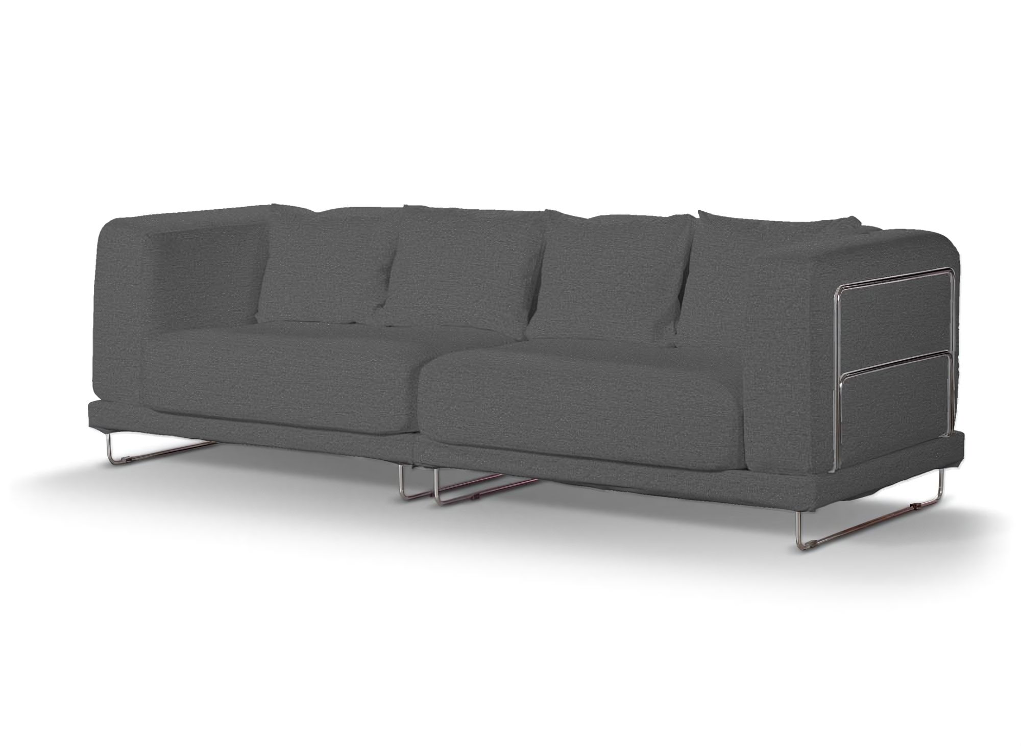 Bezug für Tylösand 3-Sitzer Sofa nicht ausklappbar Farbe grau Stoff strukturiert