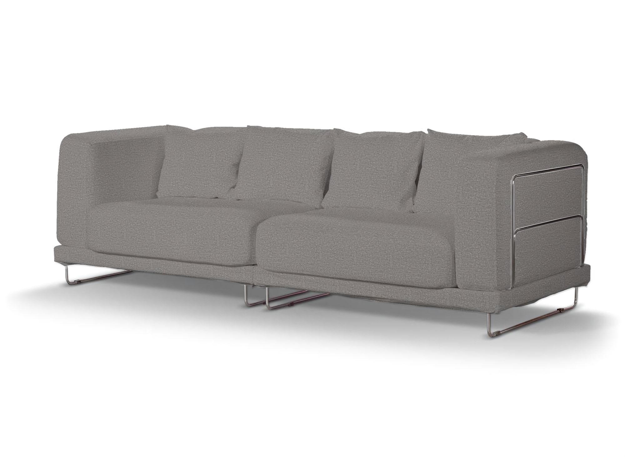 Bezug für Tylösand 3-Sitzer Sofa nicht ausklappbar Farbe grau Stoff strukturiert