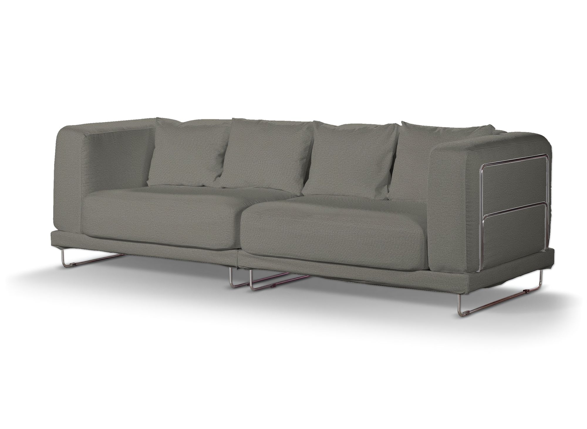 Bezug für Tylösand 3-Sitzer Sofa nicht ausklappbar Farbe grau Stoff strukturiert