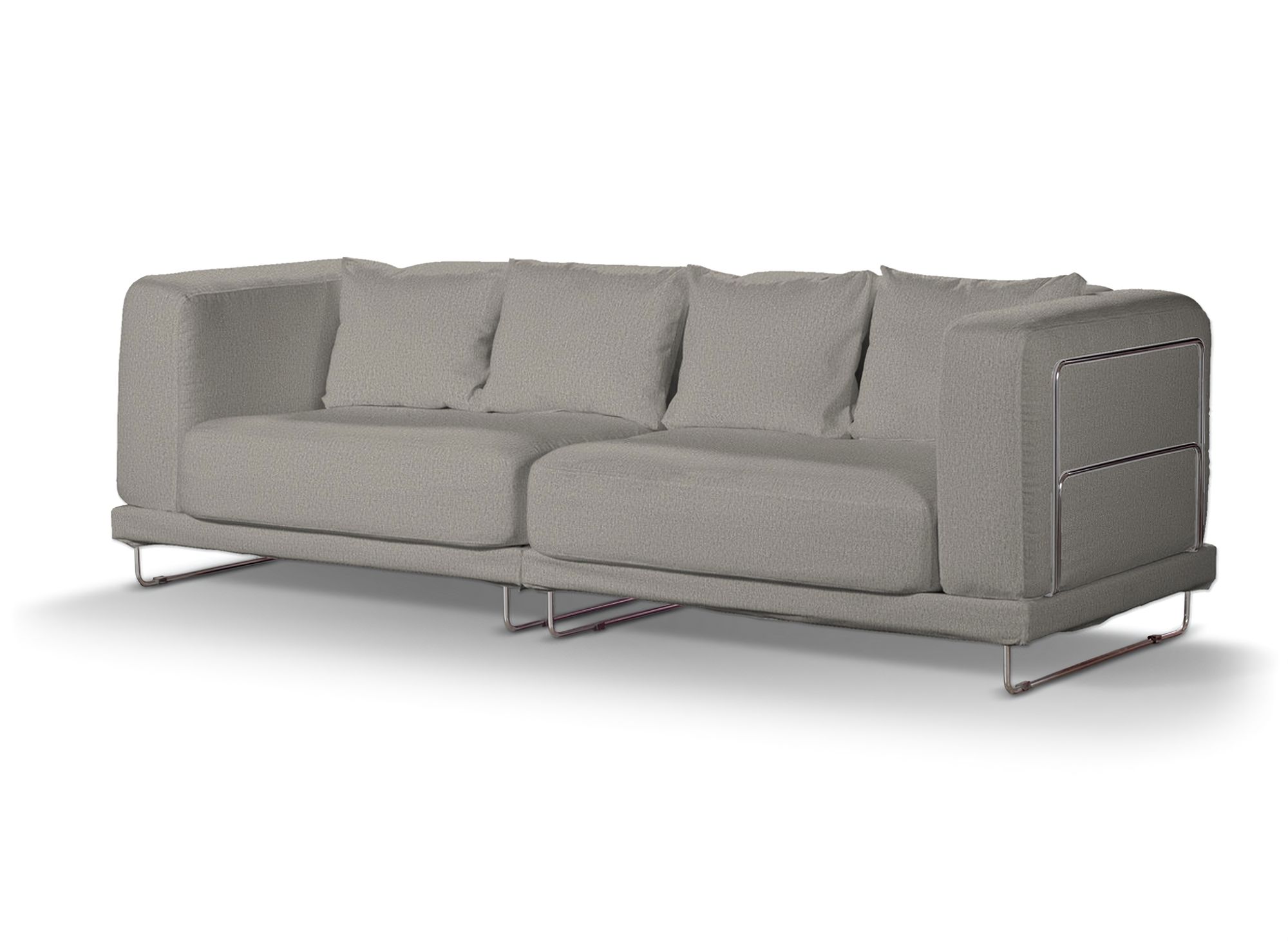 Bezug für Tylösand 3-Sitzer Sofa nicht ausklappbar Farbe grau Stoff strukturiert