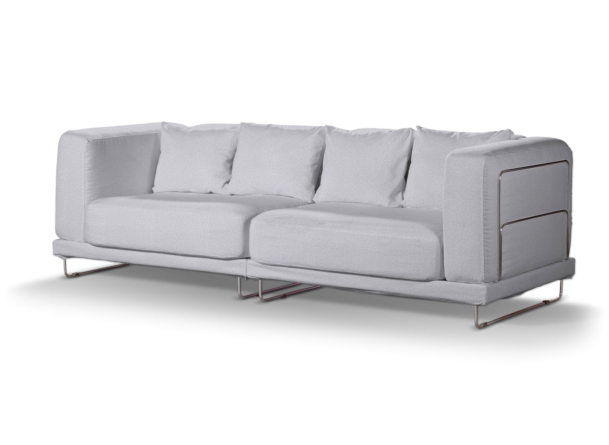 Bezug für Tylösand 3-Sitzer Sofa nicht ausklappbar Farbe grau Stoff strukturiert