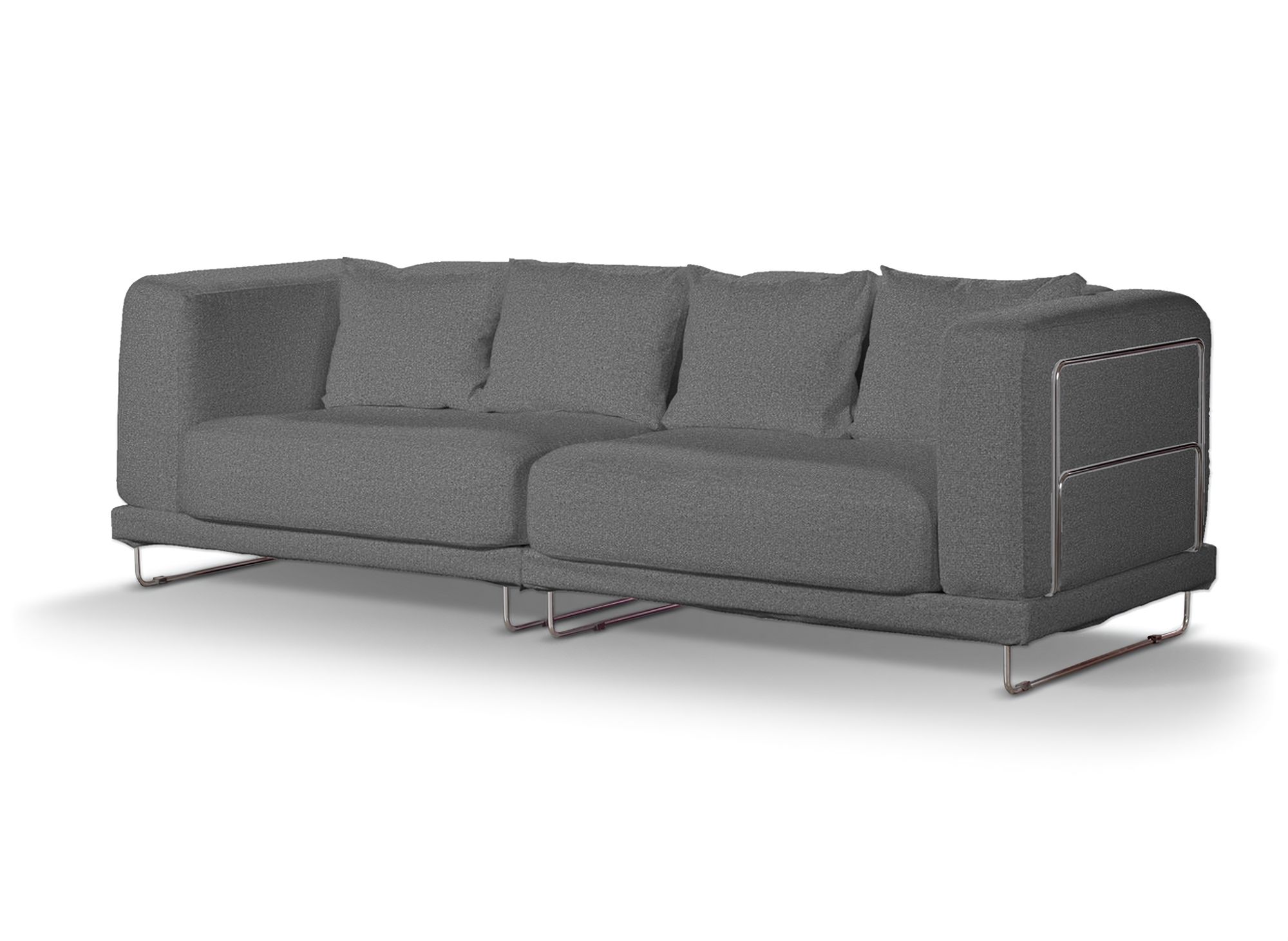 Bezug für Tylösand 3-Sitzer Sofa nicht ausklappbar Farbe grau Stoff strukturiert