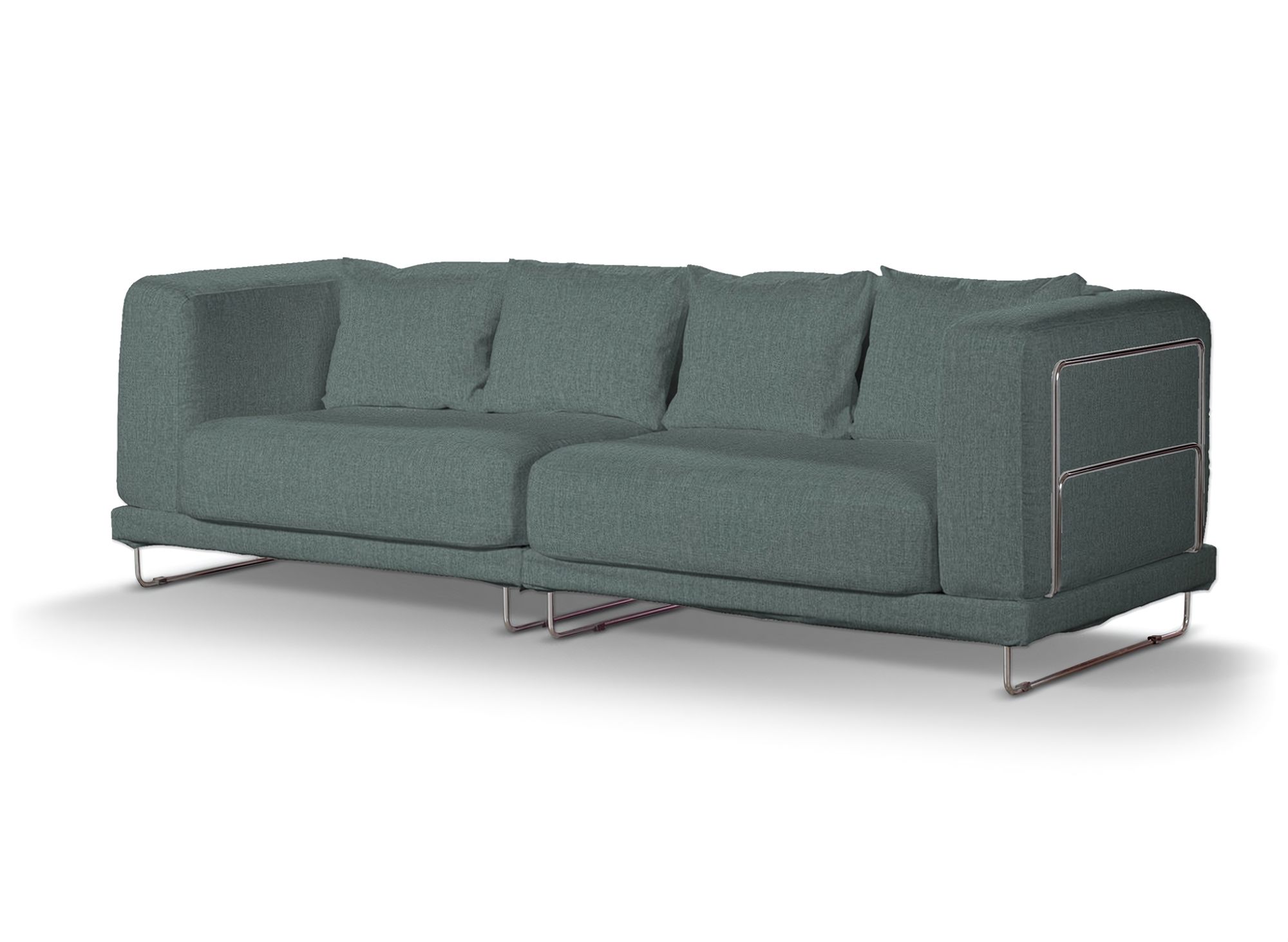 Bezug für Tylösand 3-Sitzer Sofa nicht ausklappbar Farbe blau Stoff strukturiert