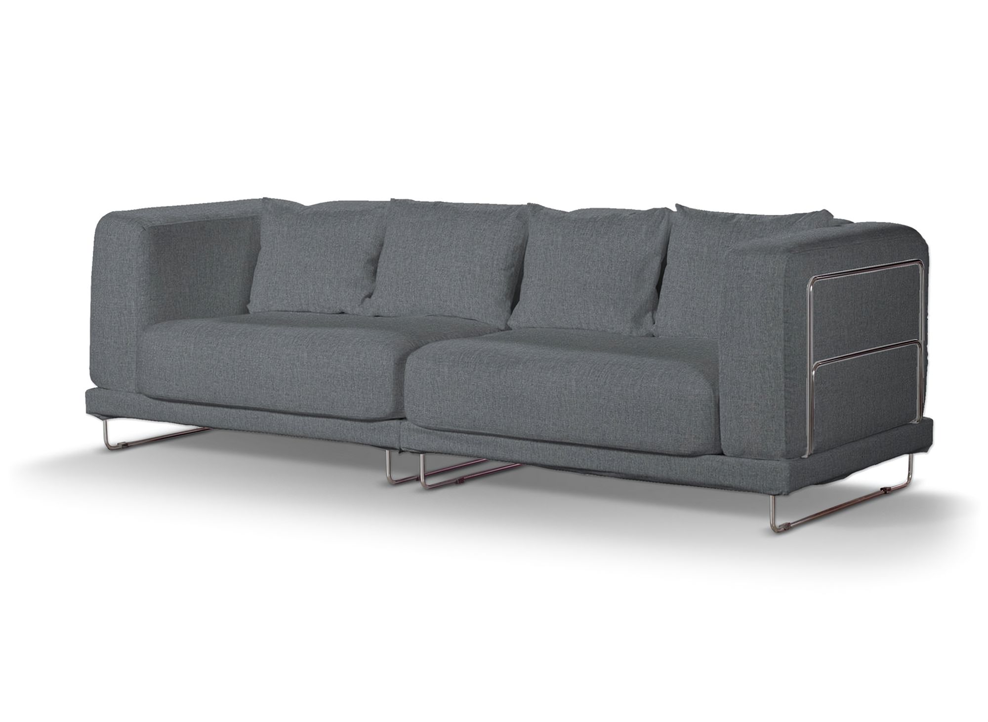 Bezug für Tylösand 3-Sitzer Sofa nicht ausklappbar Farbe grau Stoff strukturiert