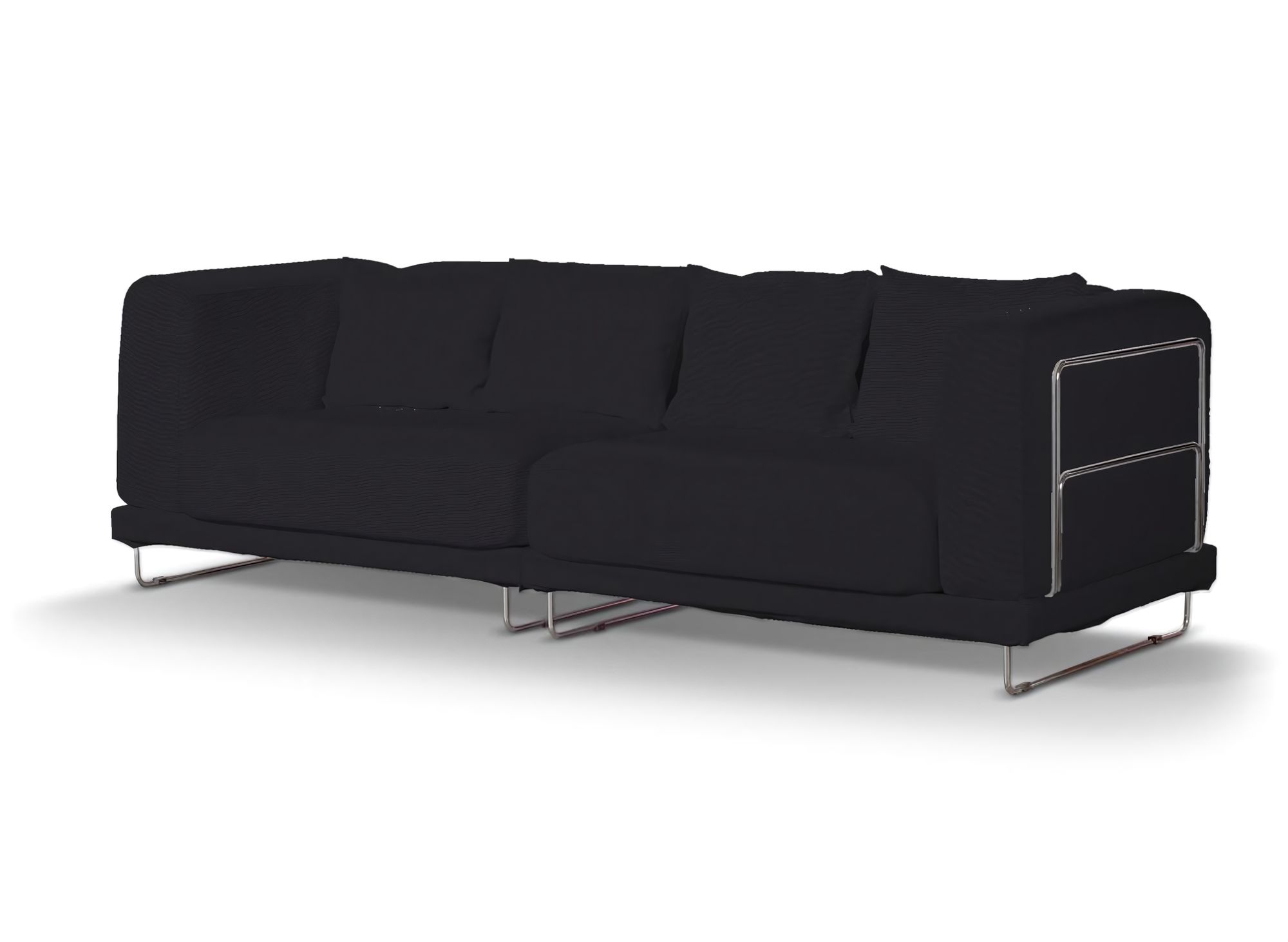 Bezug für Tylösand 3-Sitzer Sofa nicht ausklappbar Farbe schwarz Stoff strukturiert
