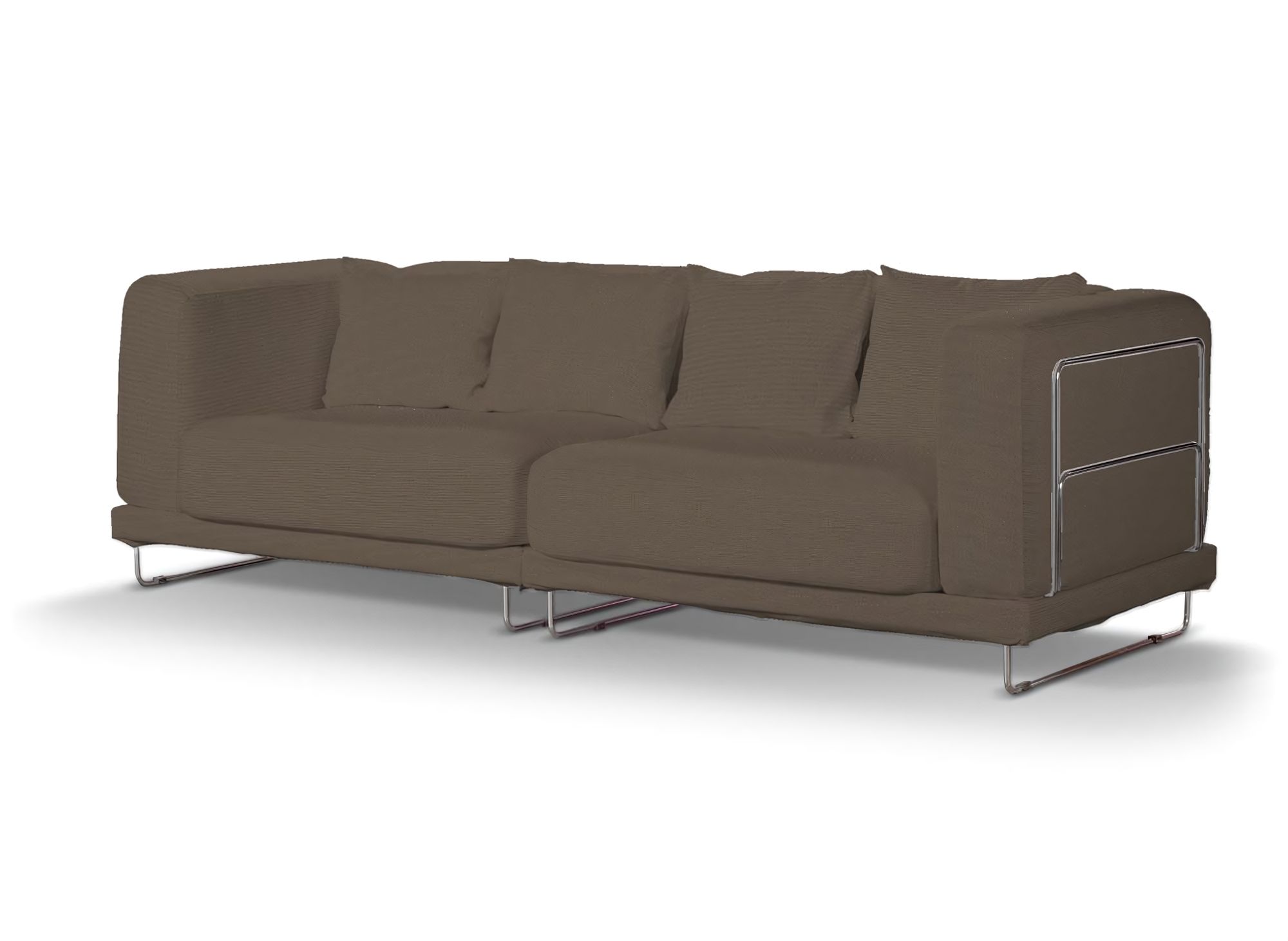 Bezug für Tylösand 3-Sitzer Sofa nicht ausklappbar Farbe braun Stoff strukturiert