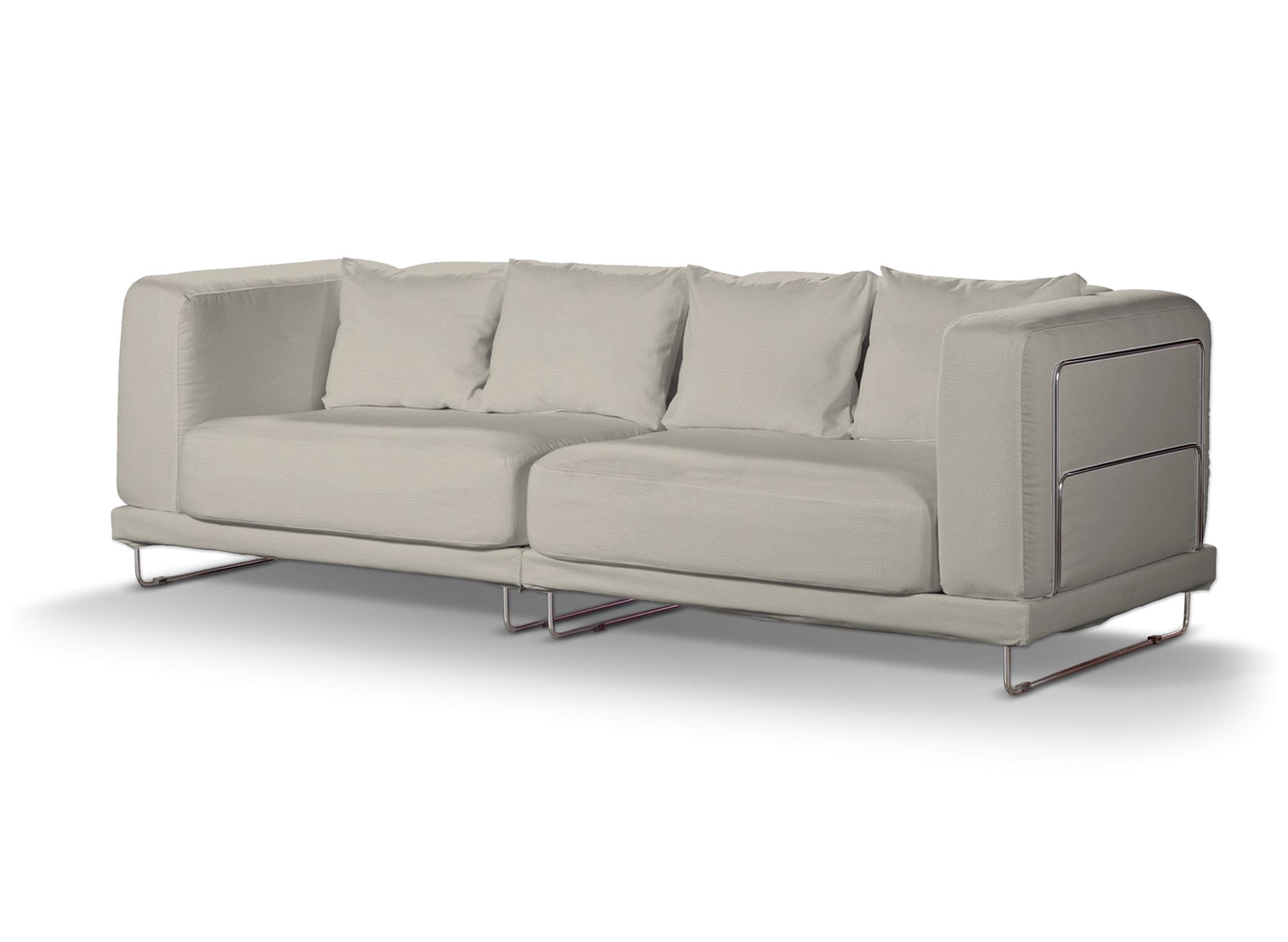 Bezug für Tylösand 3-Sitzer Sofa nicht ausklappbar Farbe grau Stoff samt
