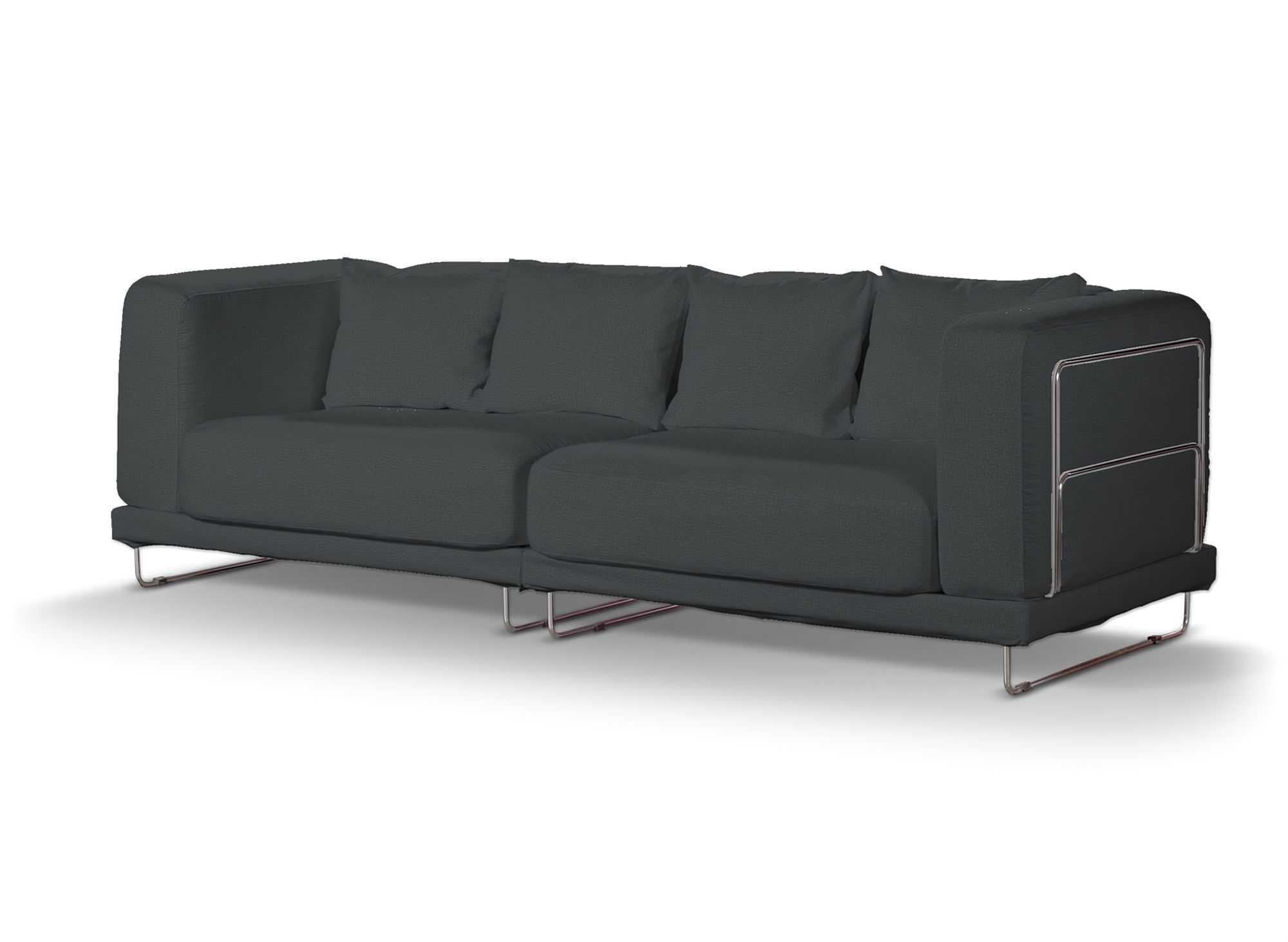 Bezug für Tylösand 3-Sitzer Sofa nicht ausklappbar Farbe grau Stoff samt