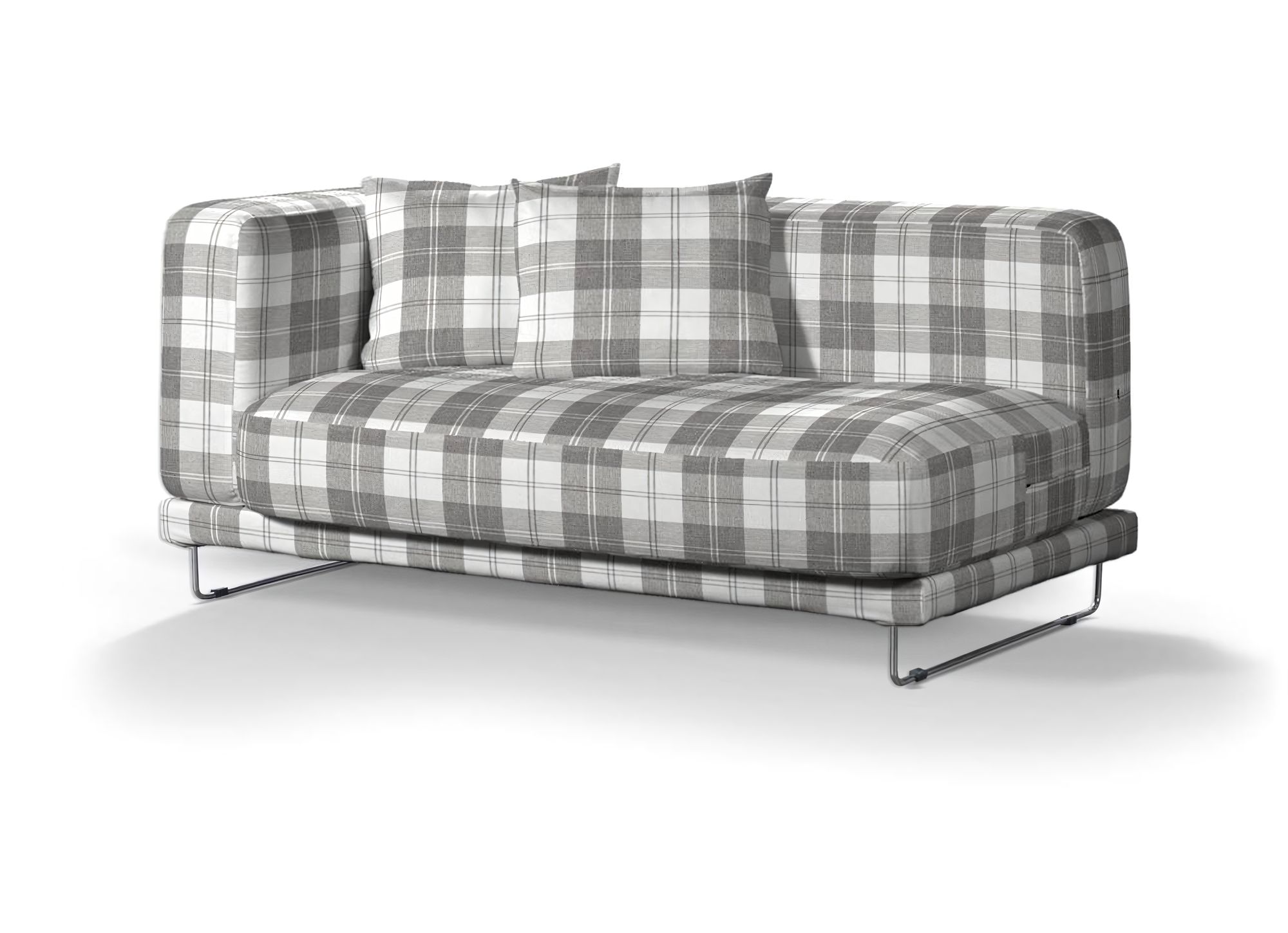 Bezug für Tylösand 2-Sitzer Sofa nicht ausklappbar Farbe grau Stoff strukturiert, gemustert