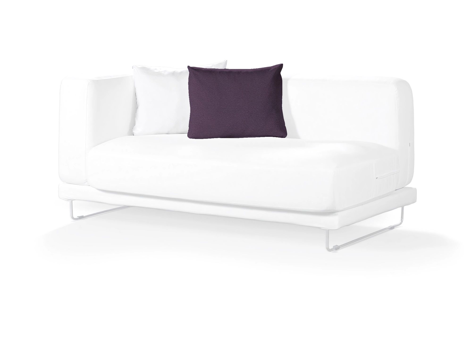 Kissenhülle für ein Kissen Tylösand 1 Stck. Farbe violett Stoff strukturiert (hover)