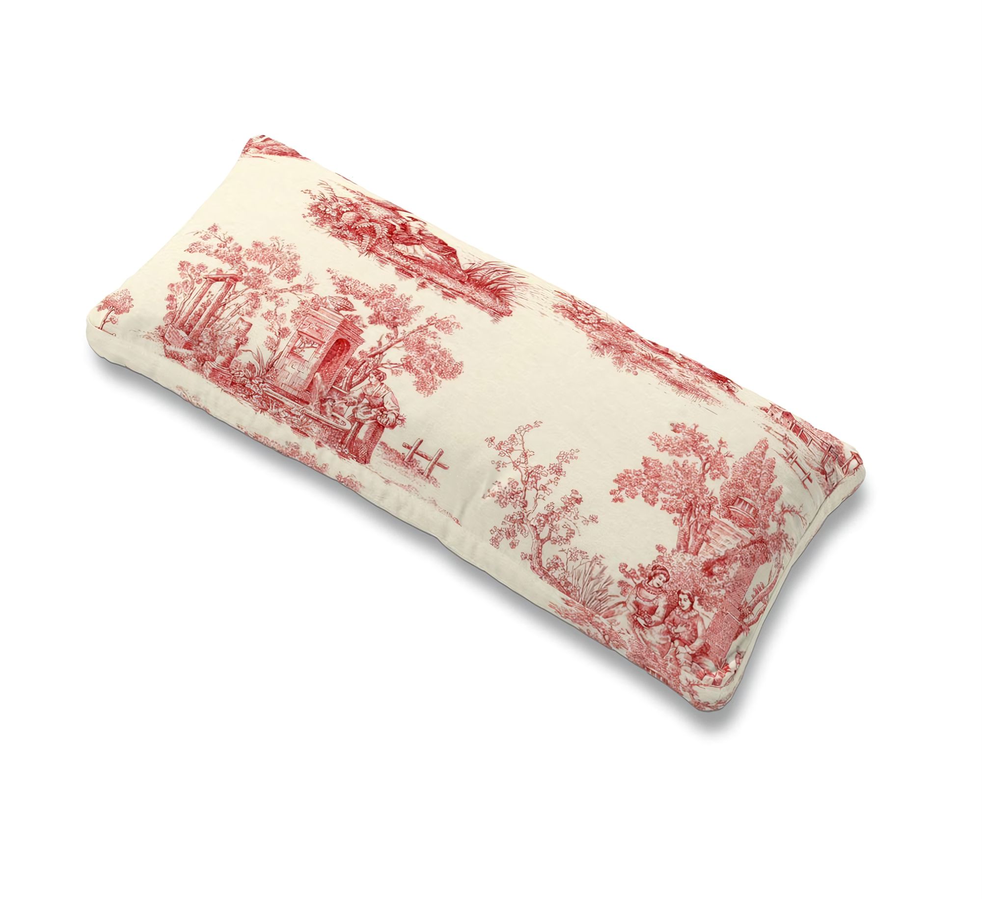 Kissenbezug Karlstad 67x30cm Farbe rot Stoff gemustert