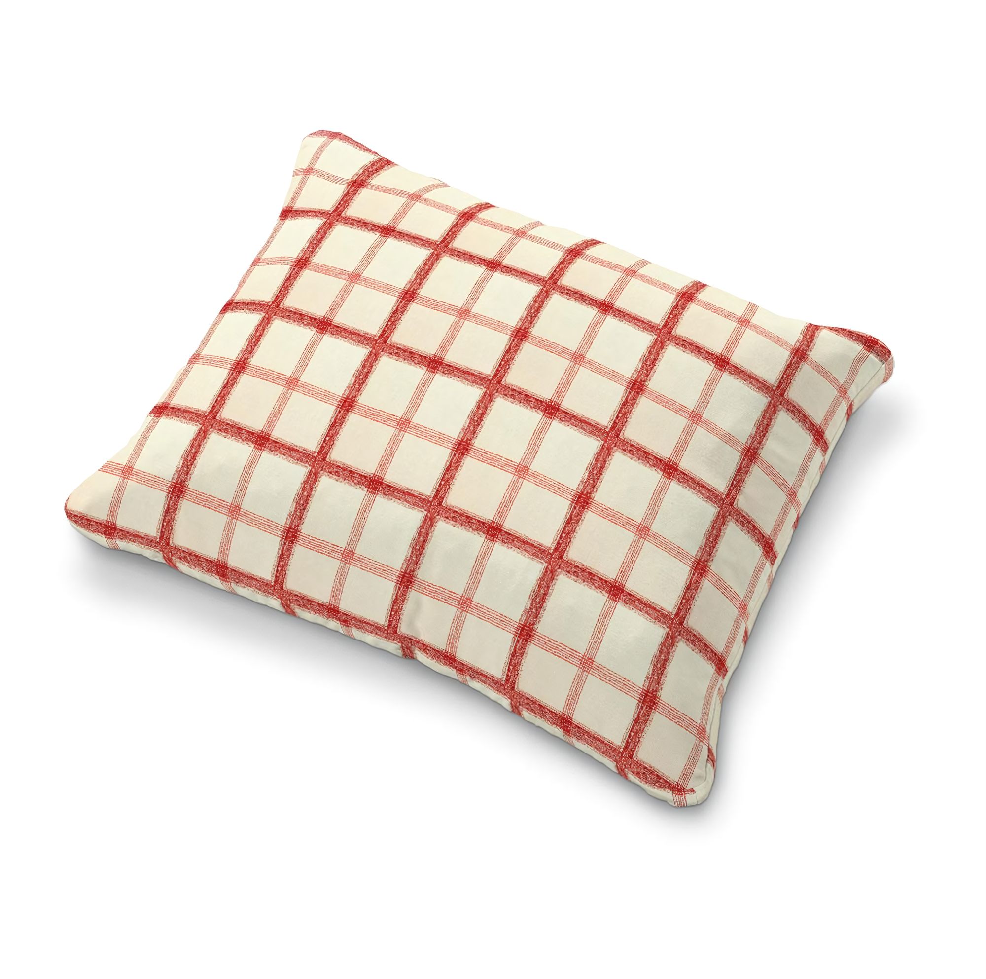 Kissenbezug Karlstad 58x48cm Farbe rot Stoff gemustert