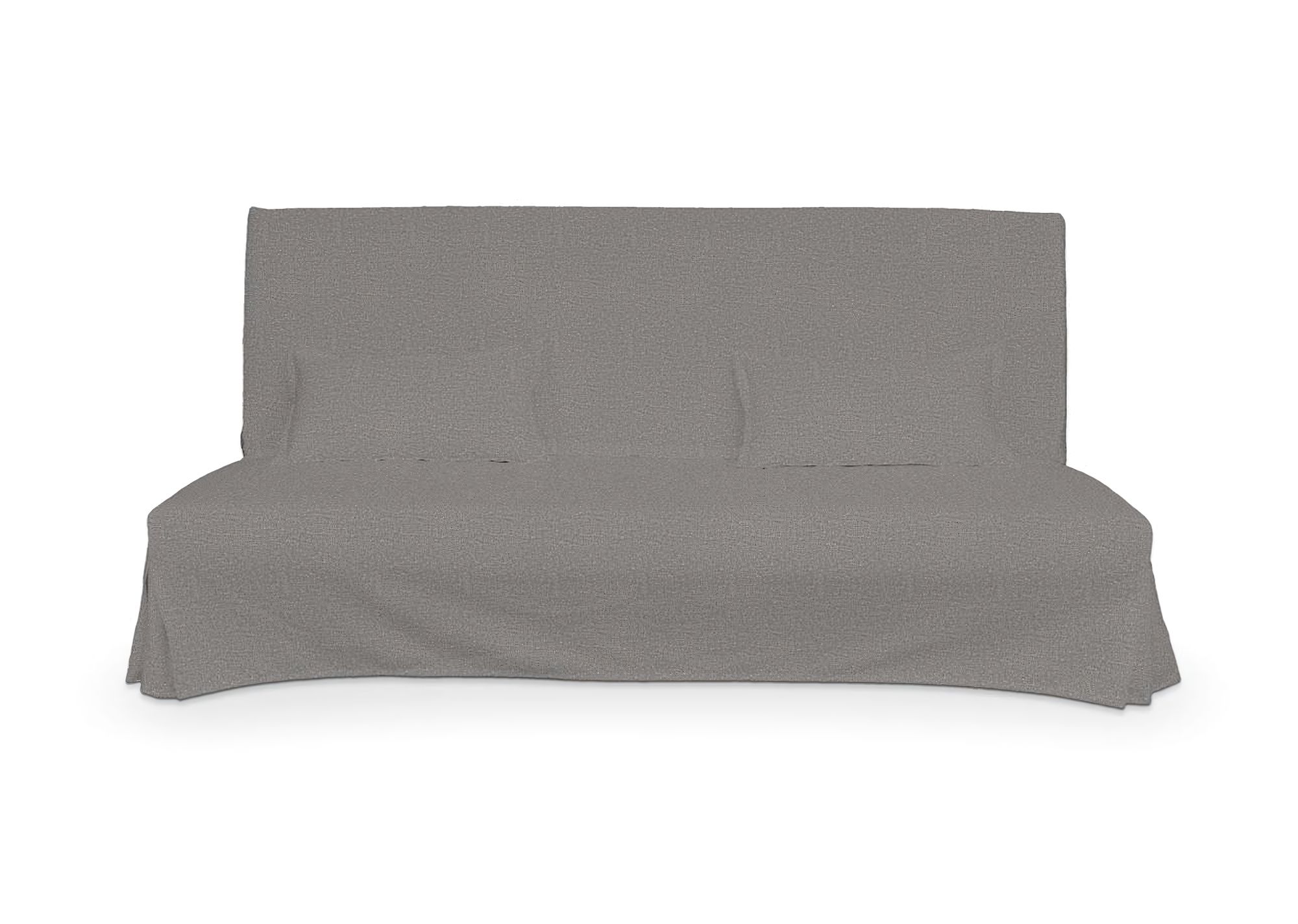 Bezug für Beddinge Sofa, lang mit zwei Kissenhüllen Farbe grau Stoff strukturiert