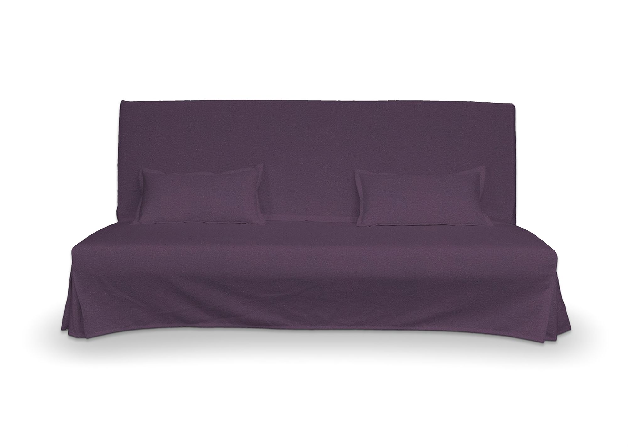 Bezug für Beddinge Sofa, lang mit zwei Kissenhüllen Farbe violett Stoff strukturiert