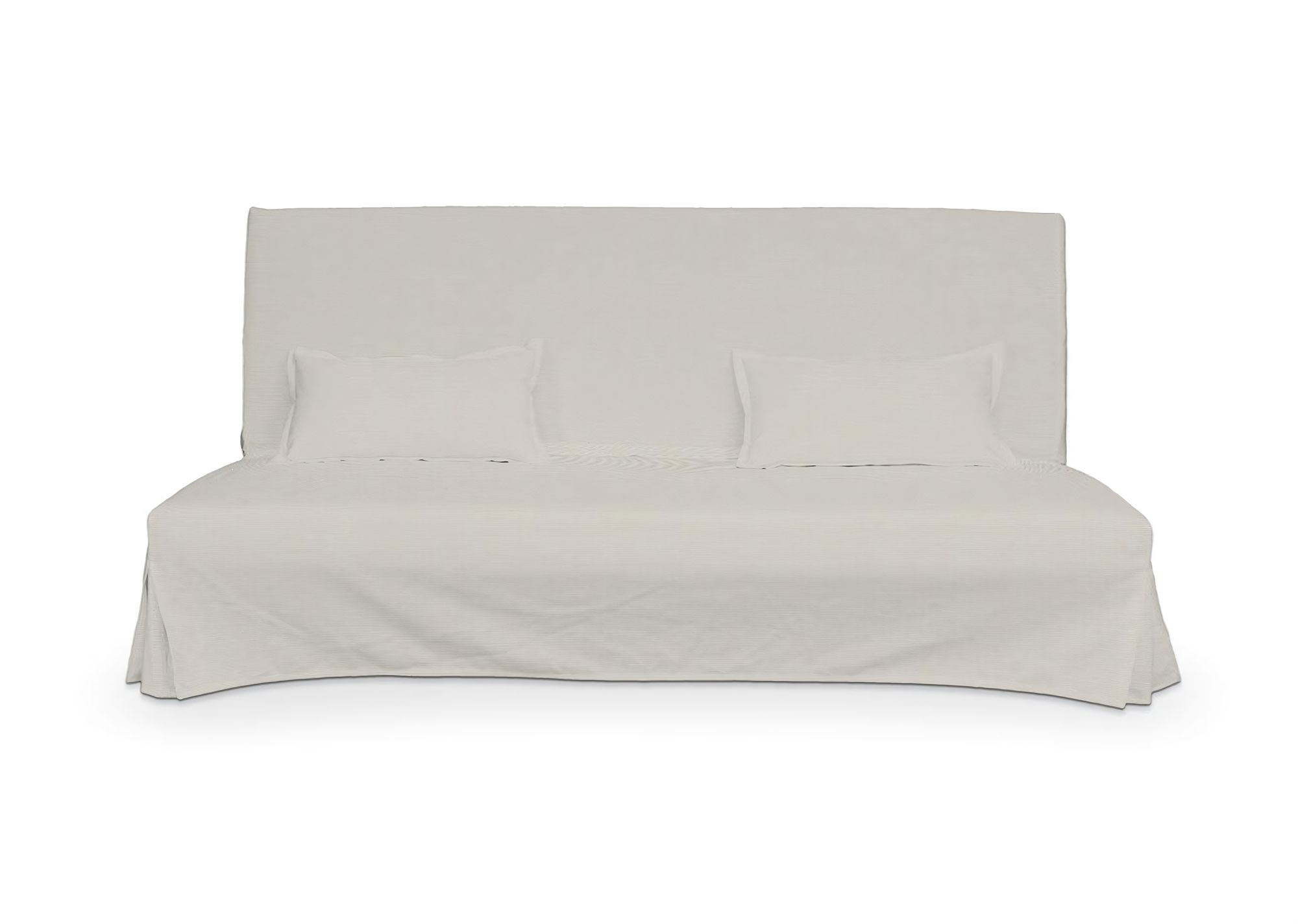 Bezug für Beddinge Sofa, lang mit zwei Kissenhüllen Farbe grau
